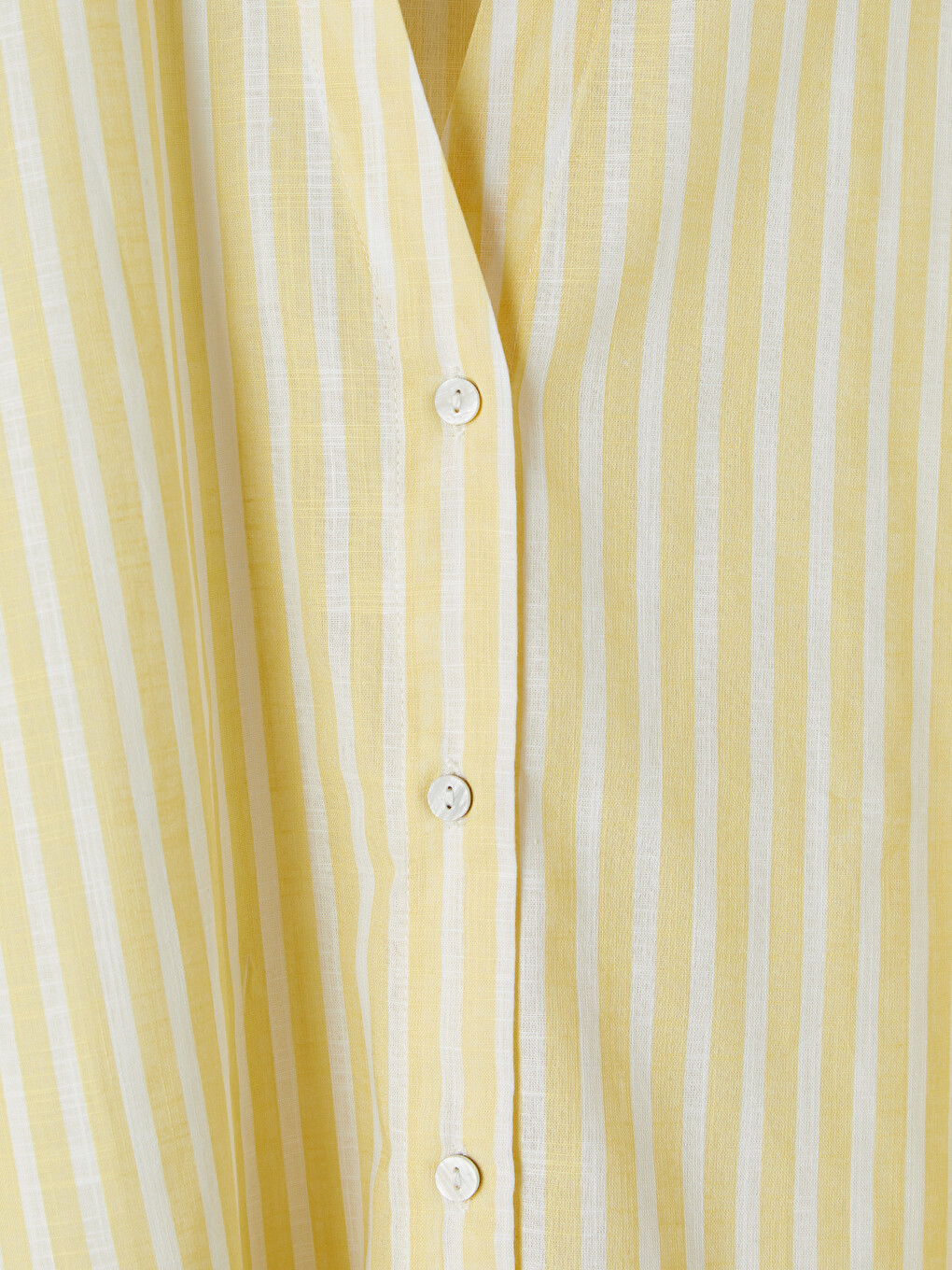 Striped Oversize Twill Women's Shirt-5