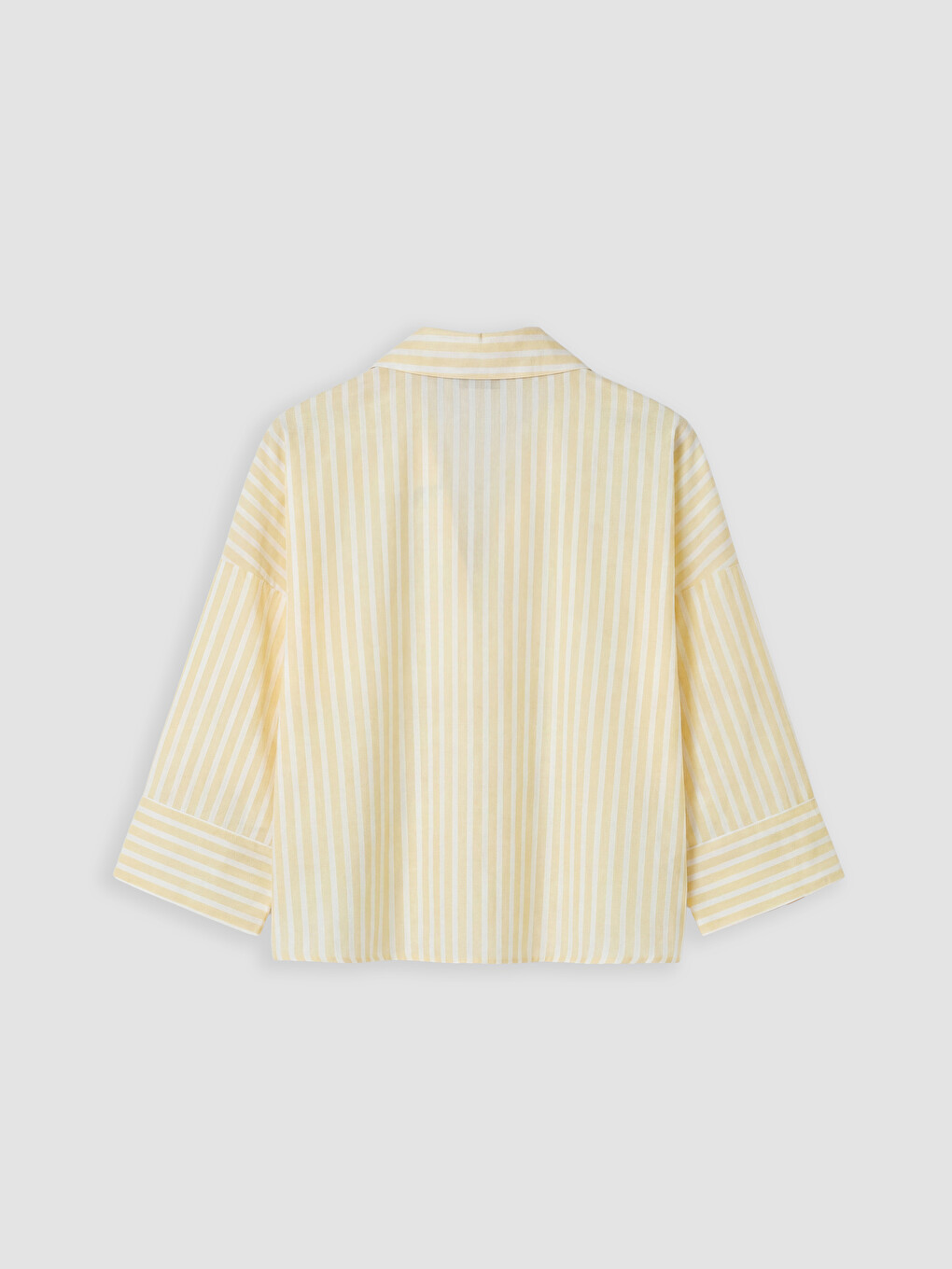 Striped Oversize Twill Women's Shirt-6