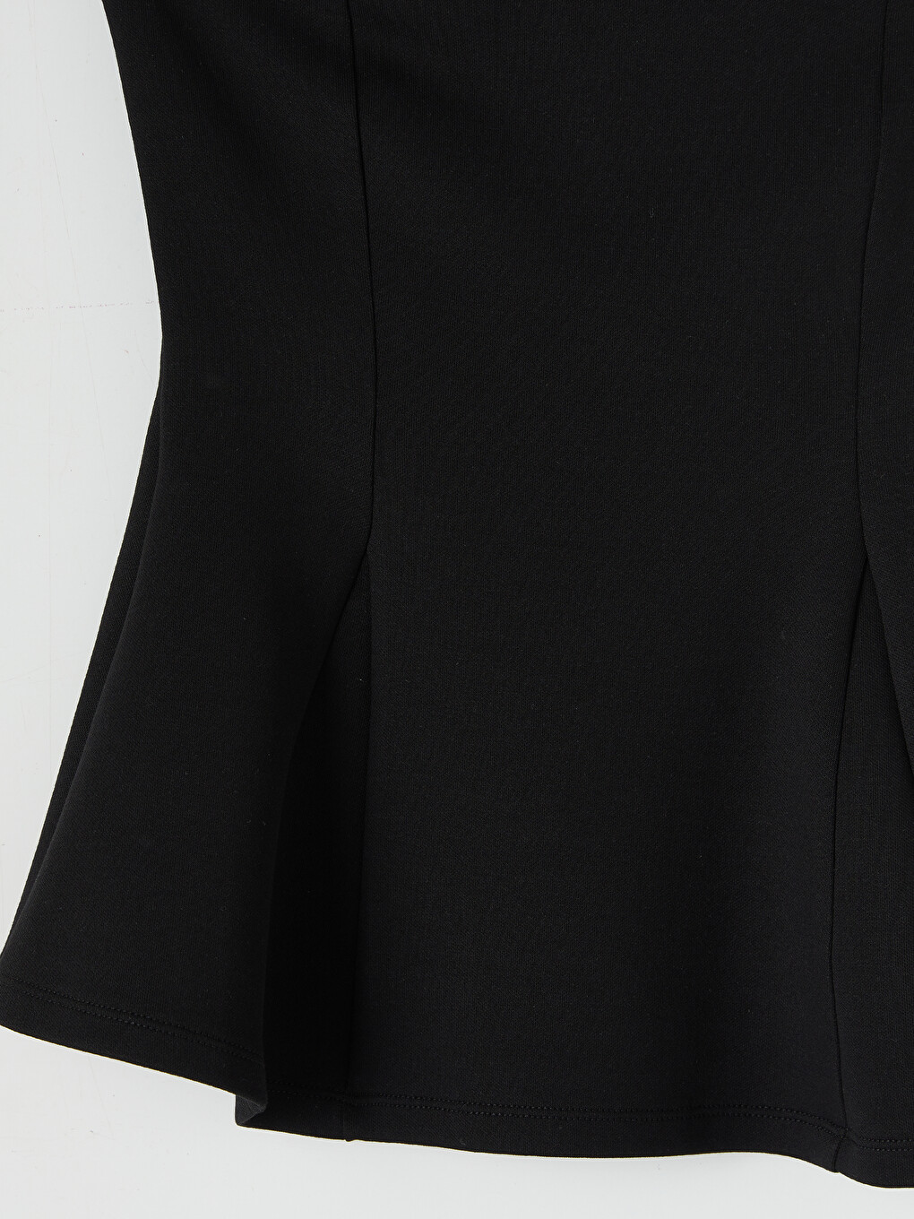 Siyah Straplez Yaka Peplum Korse Bluz-2