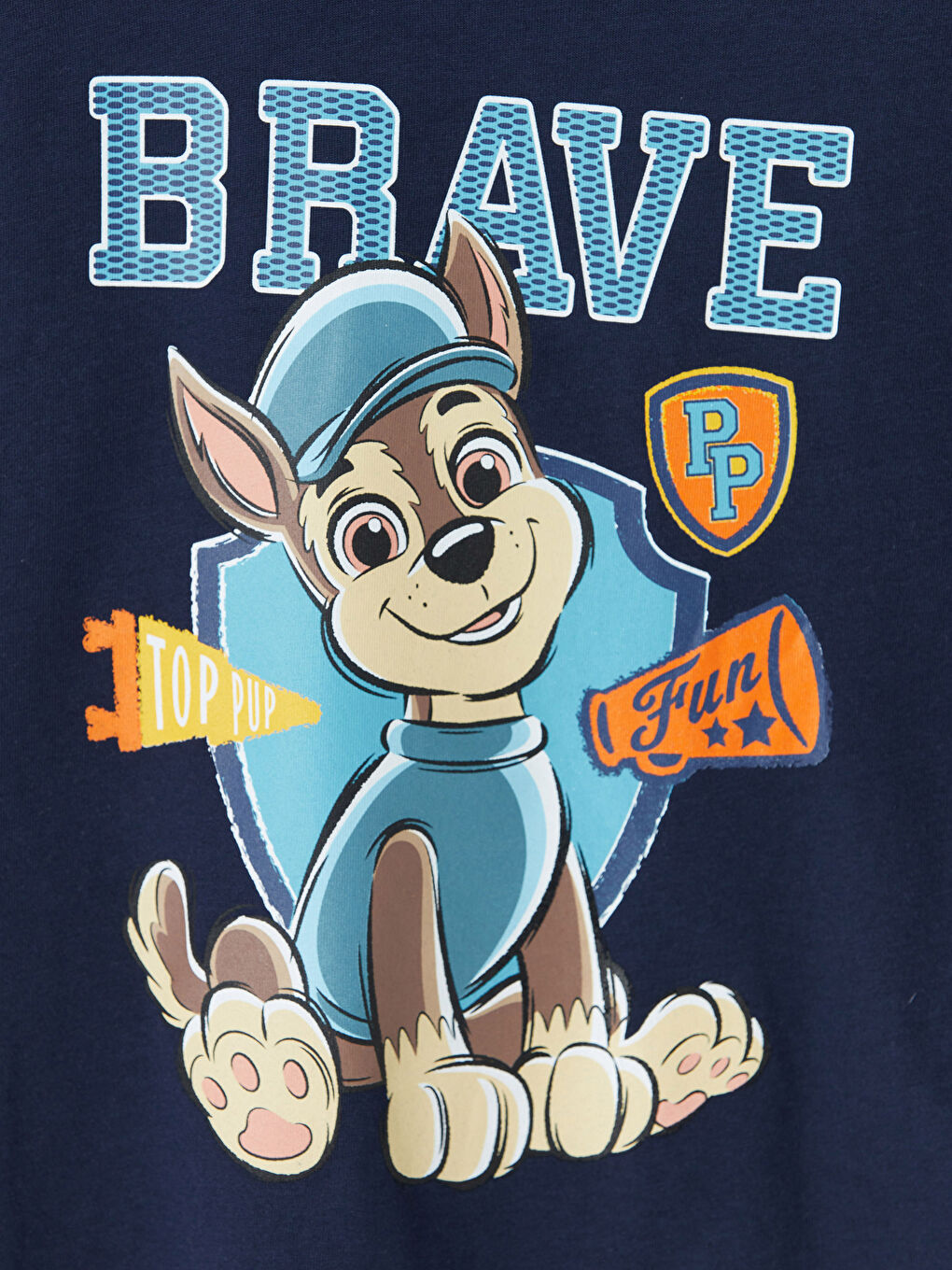 Lacivert Paw Patrol Baskılı Erkek Çocuk Tişört-1