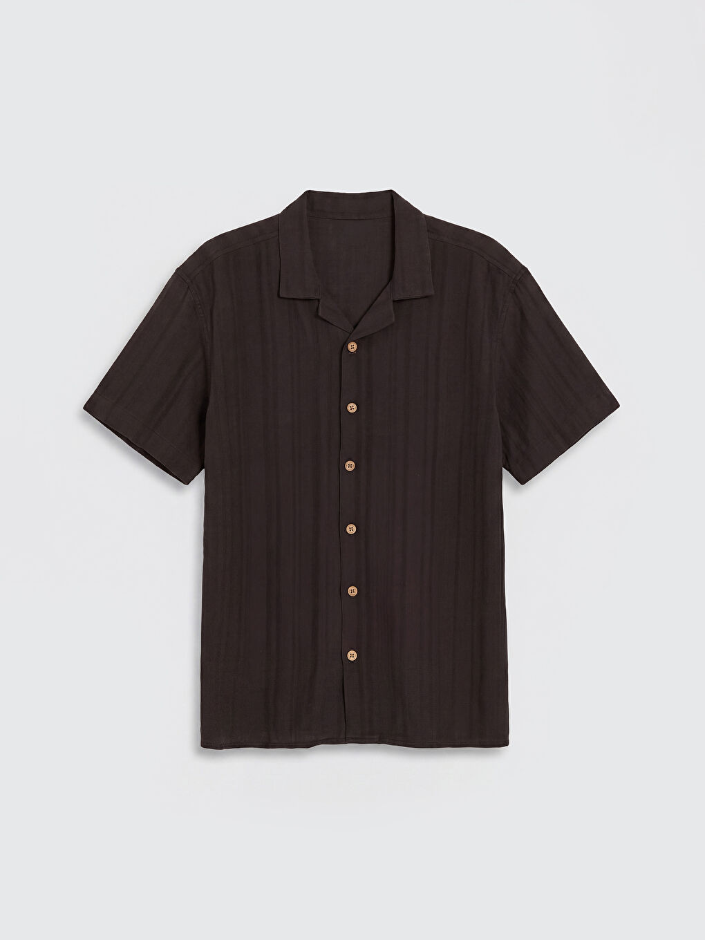 Kahverengi Çizgili Erkek Çocuk Gömlek