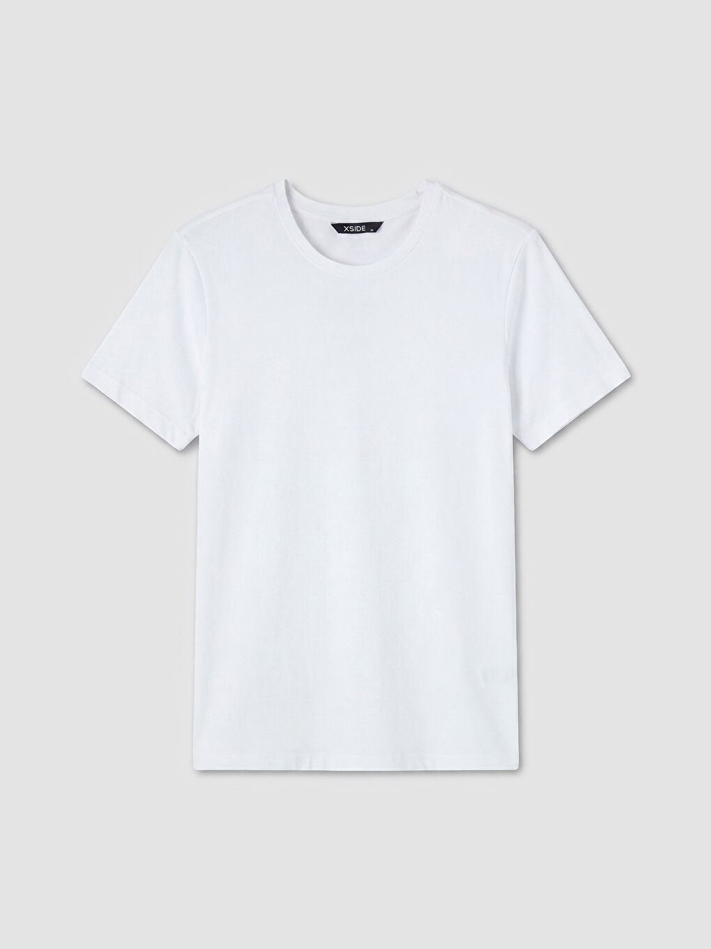 Beyaz Slim Fit Esnek Basic Erkek Tişört 3'lü-1