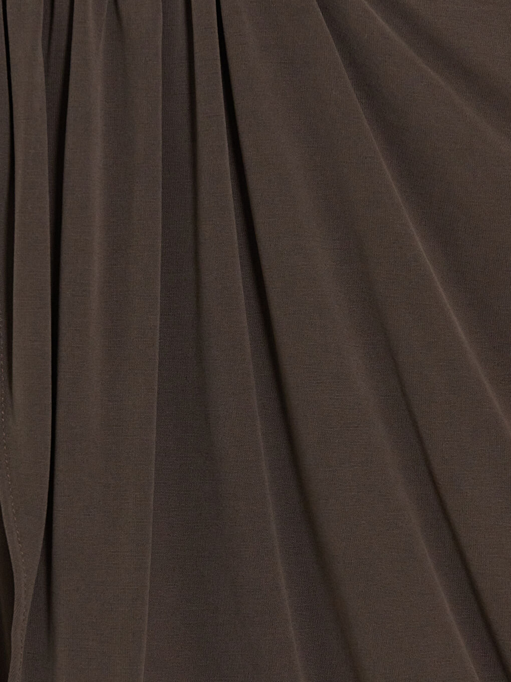 Kahverengi Şal Detaylı Tek Omuz Bluz-8