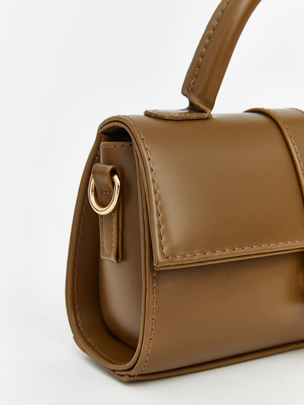 Yeşil Deri Görünümlü Kadın Omuz Çantası-3