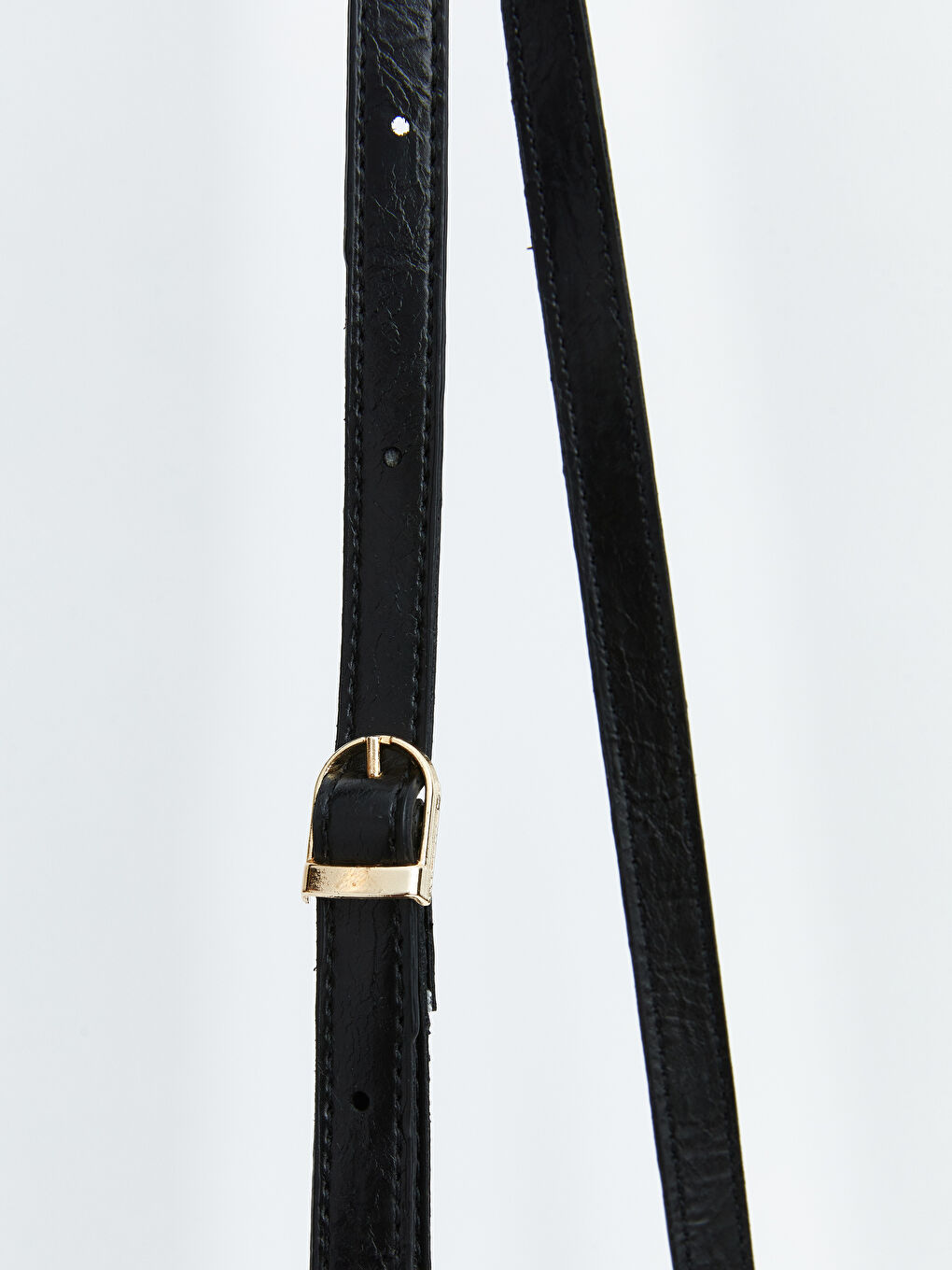 Siyah Deri Görünümlü Kadın Omuz Çantası-4