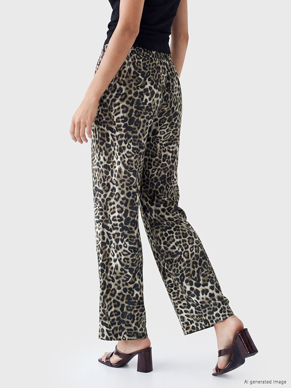 Pantaloni Dama Imprimeu Leopard-2