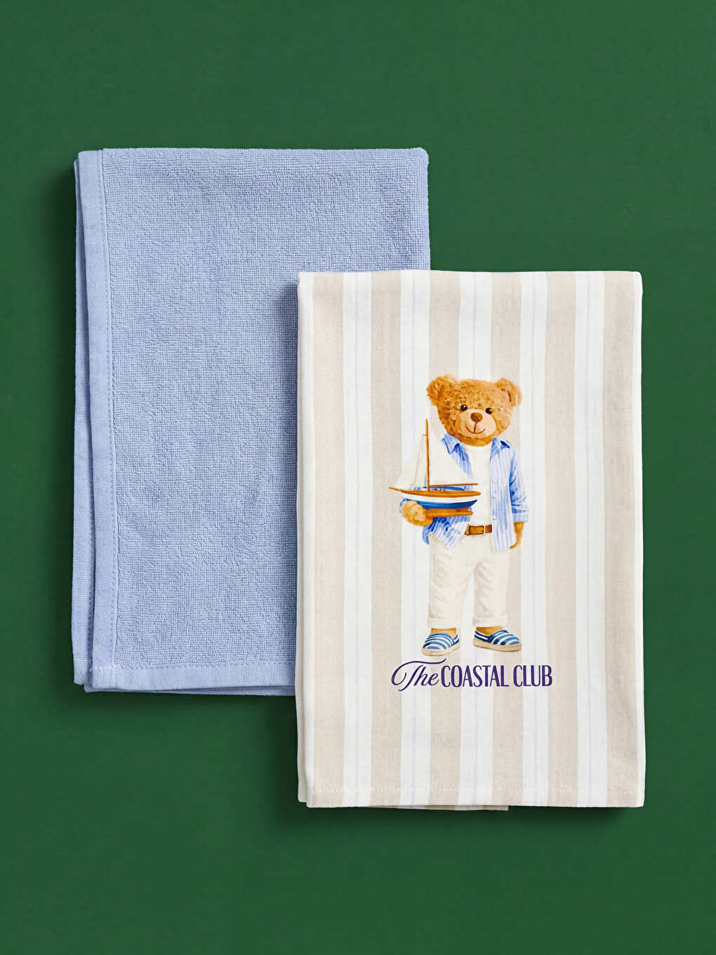 Karışık Ayı Teddy Baskılı Kurulama Bezi 2'li 40x50 cm