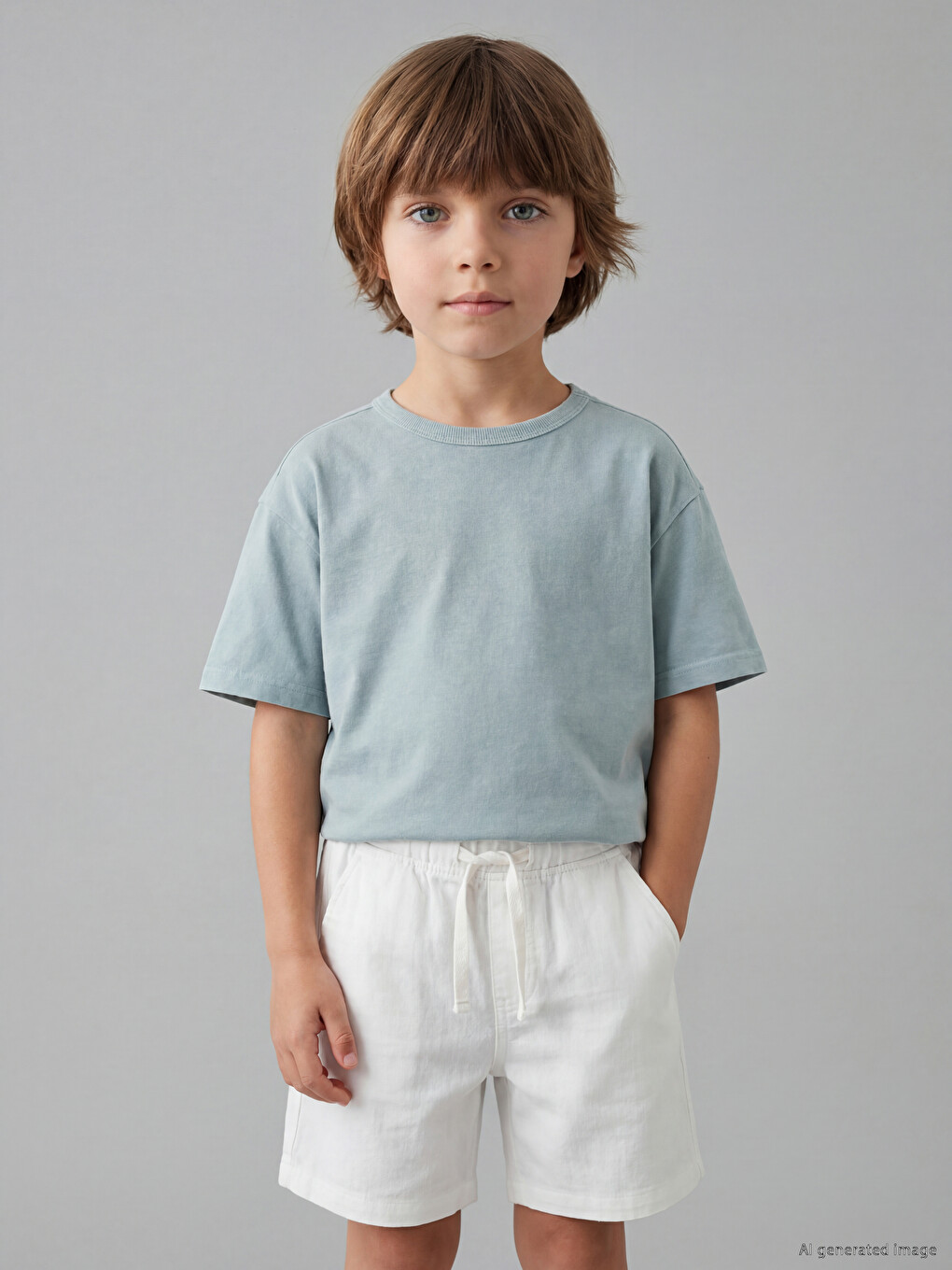 T-shirt Me Jakë Të Rrumbullakët Për Djem-1