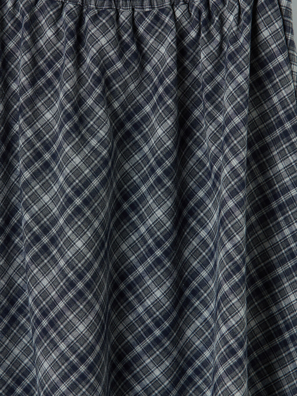 Lacivert Kız Çocuk Ekose Kloş Etek-2