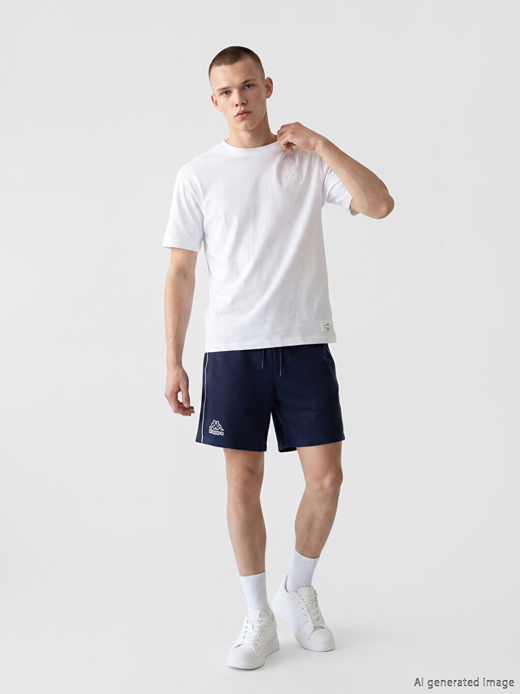 Lacivert Loose Fit Erkek Spor Şort