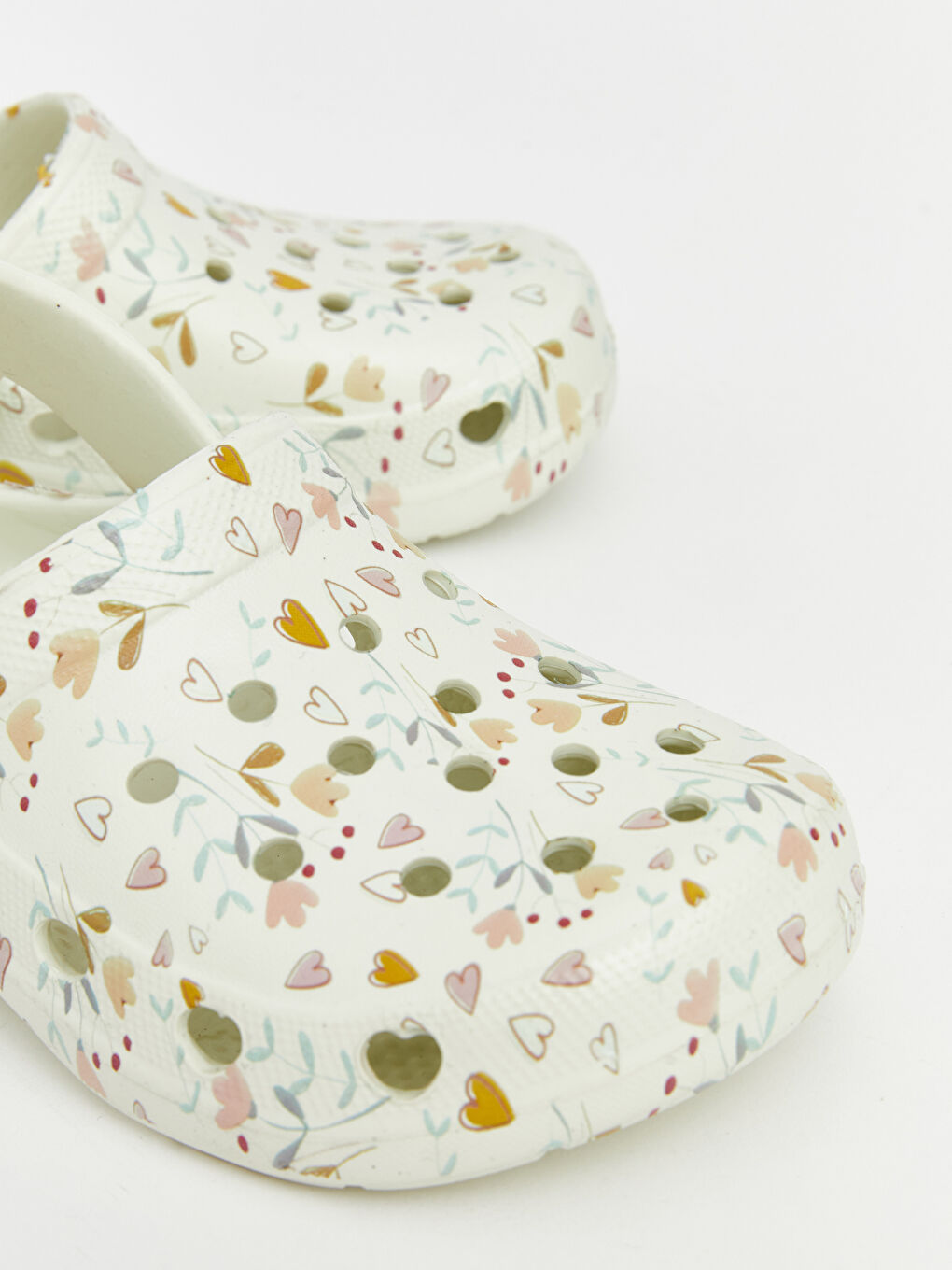 Bej Baskılı Kız Çocuk Plaj Sandaleti-2