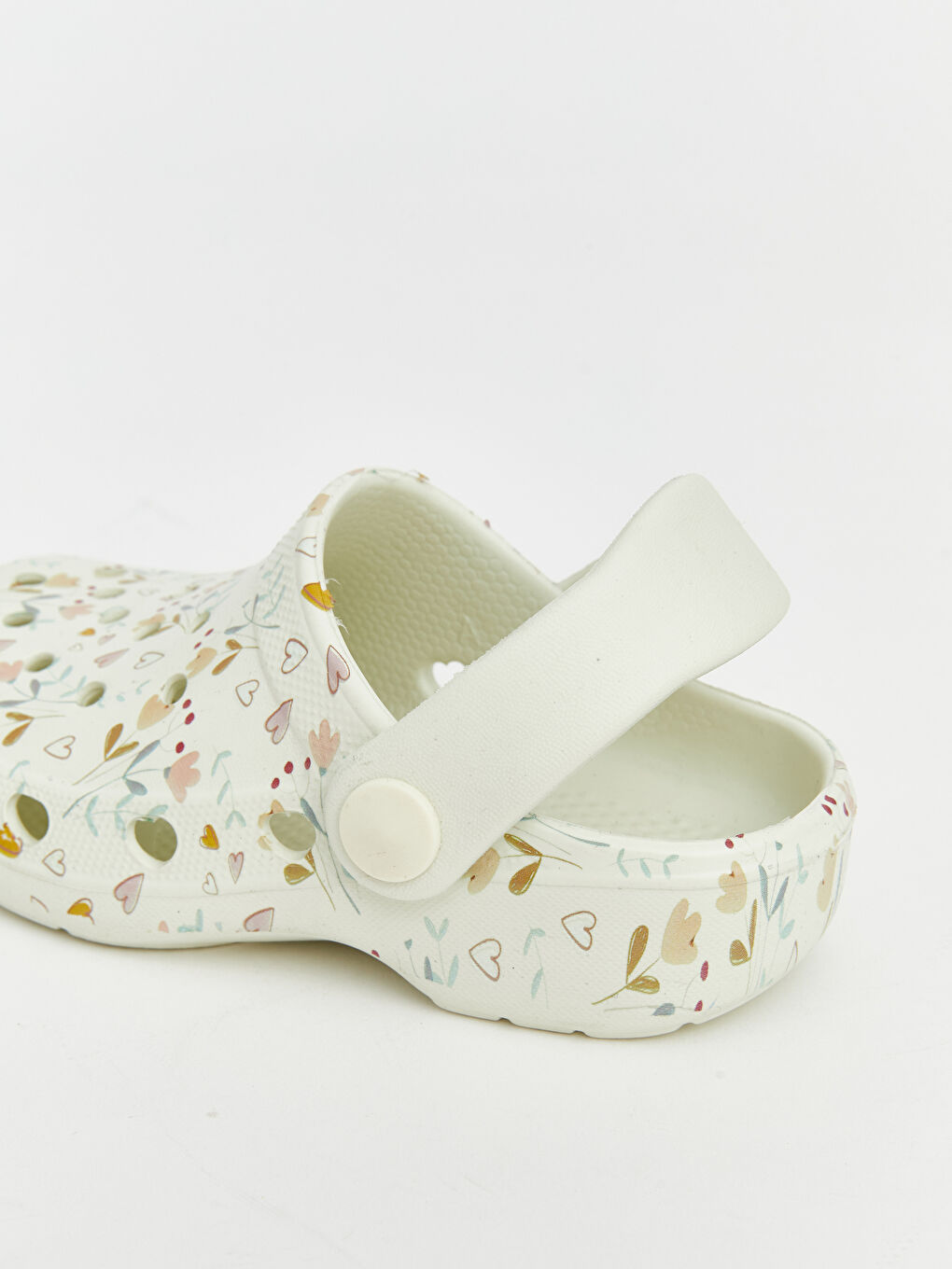 Bej Baskılı Kız Çocuk Plaj Sandaleti-4