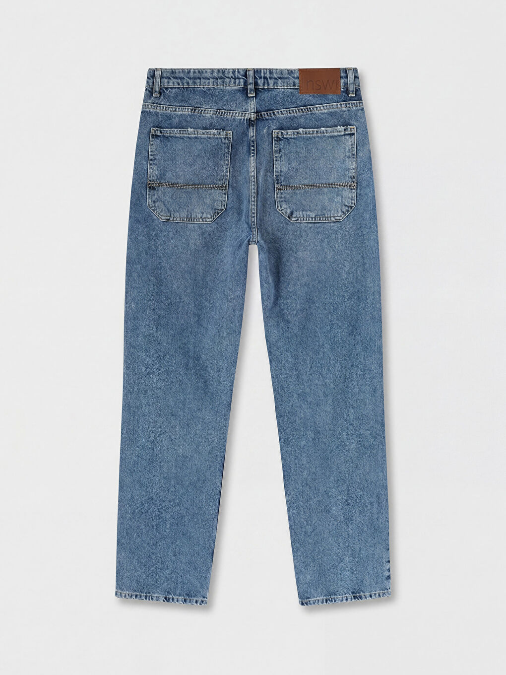 İndigo Baggy Fit Erkek Jean Pantolon-1