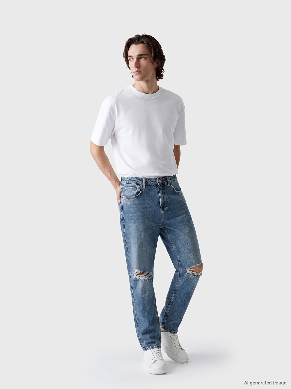 Baggy Fit Men's Jeans-1