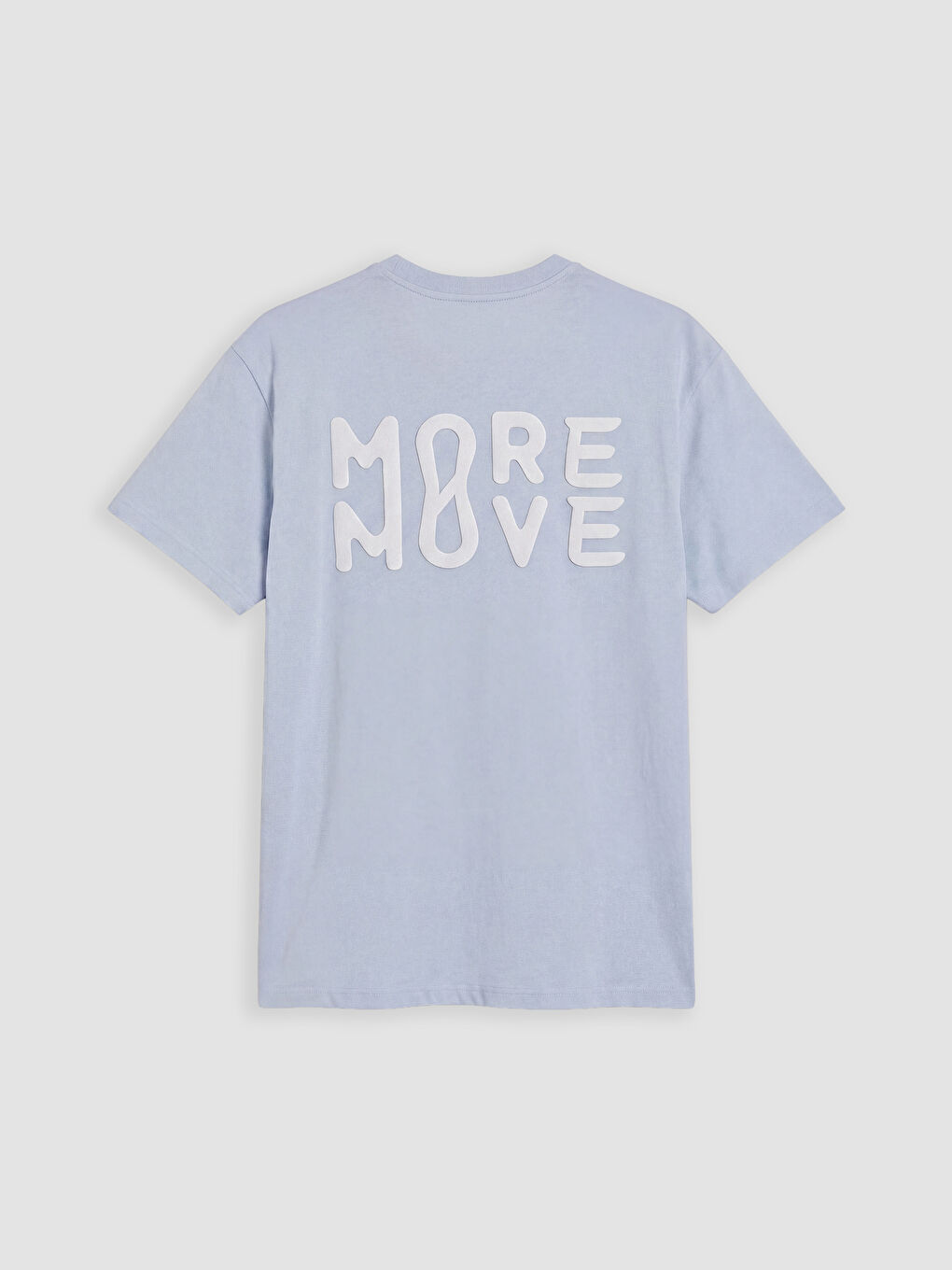 Mavi Baskılı Oversize Kadın Spor Tişört-1