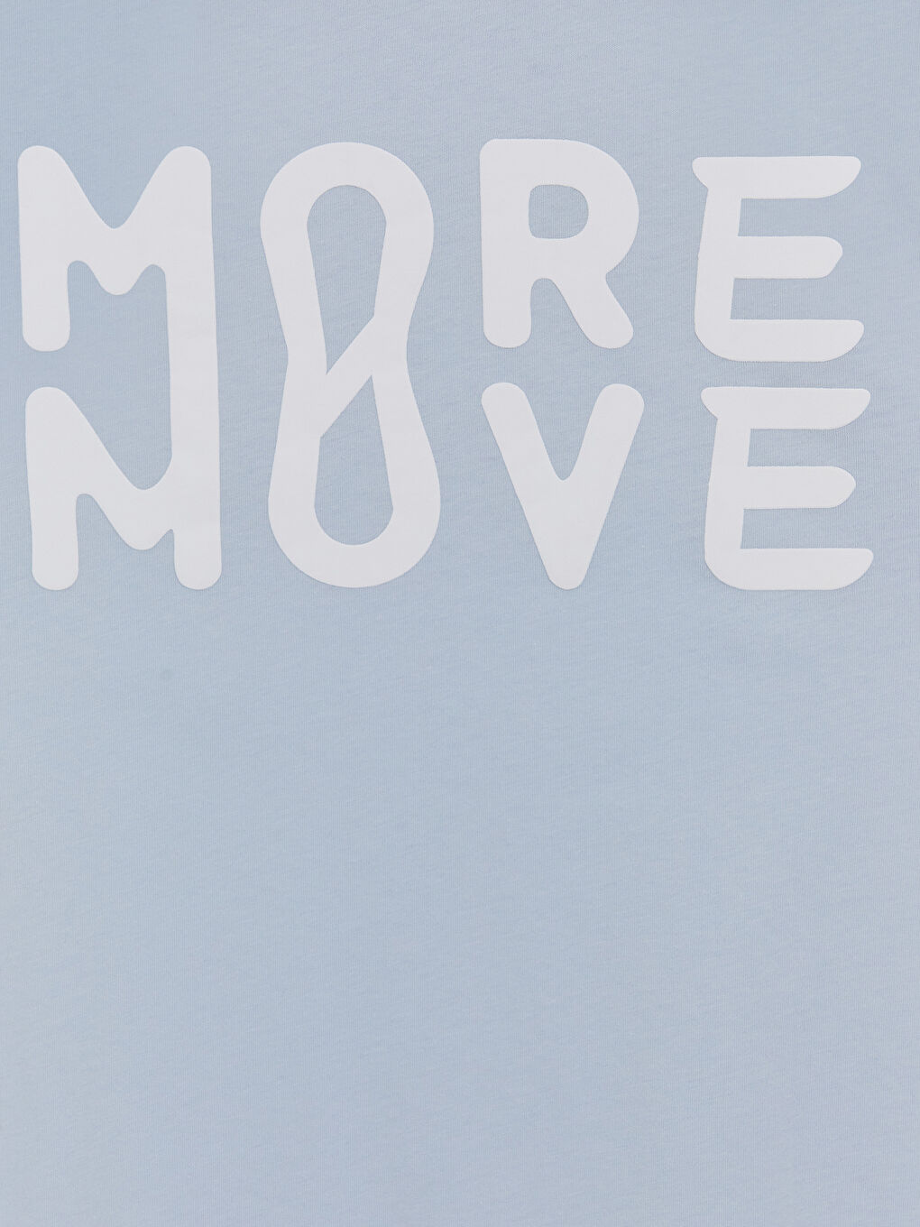 Mavi Baskılı Oversize Kadın Spor Tişört-2