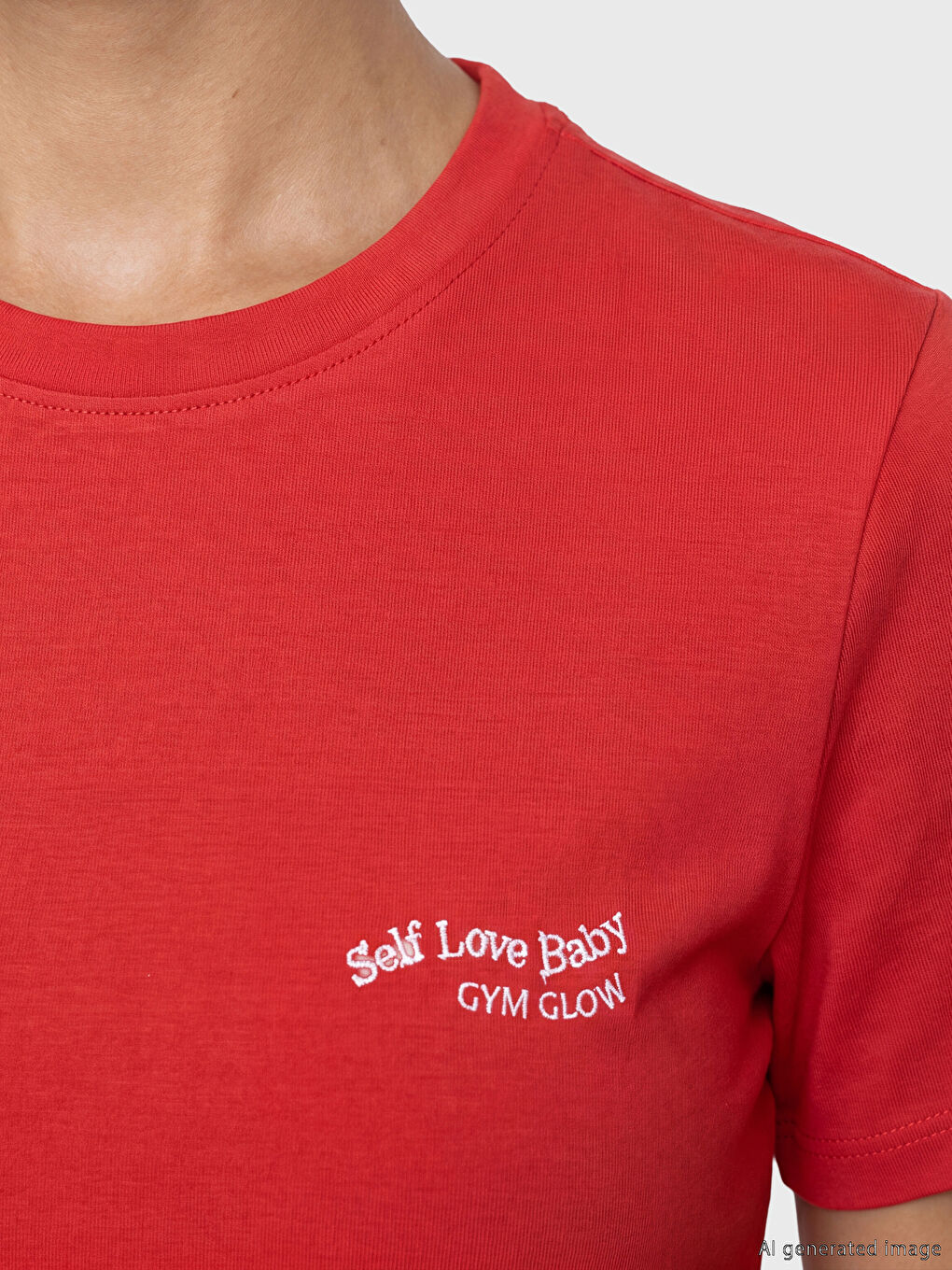 Embroidered Soft Touch Women's Sports T-Shirt-2