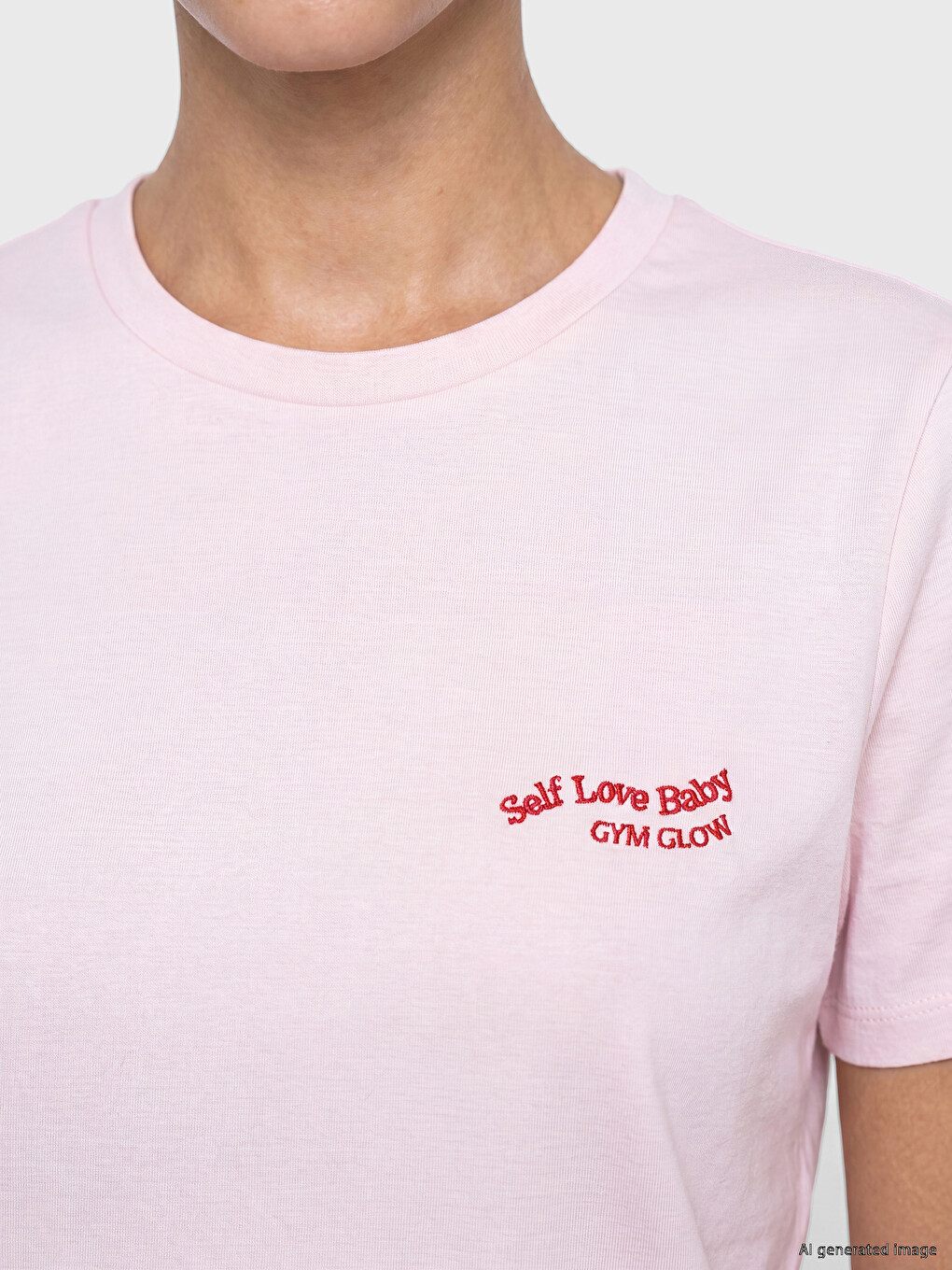 Embroidered Soft Touch Women's Sports T-Shirt-2