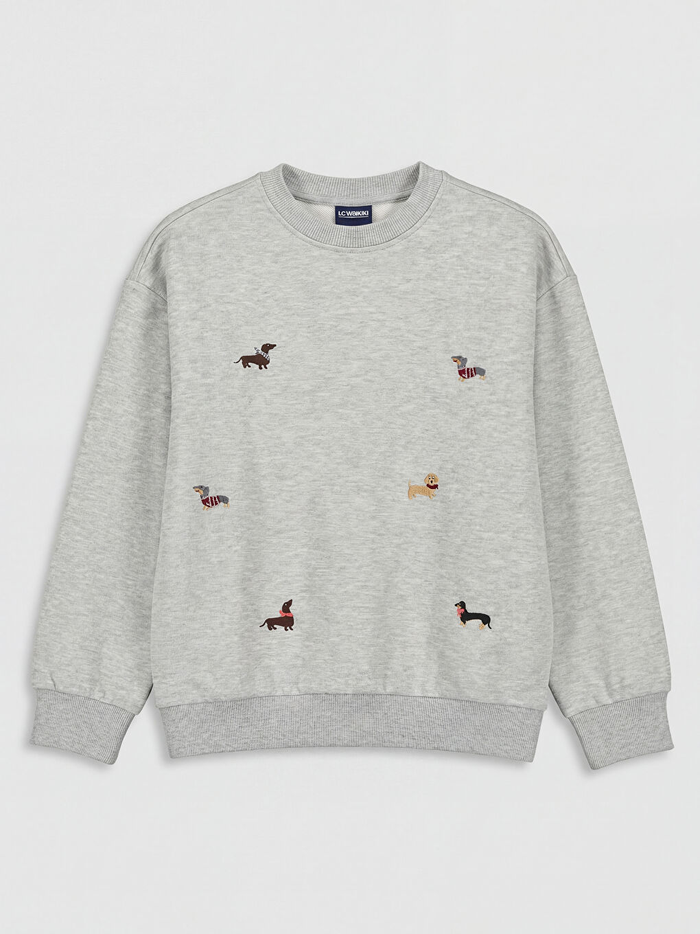 Gri Nakışlı Kız Çocuk Eşofman Takım-1