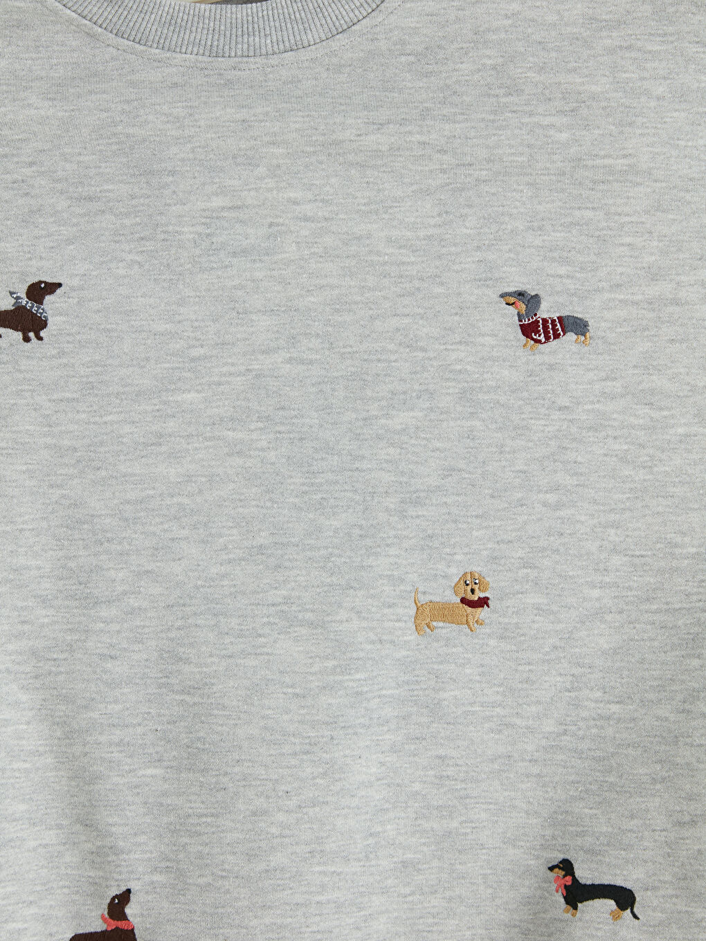 Gri Nakışlı Kız Çocuk Eşofman Takım-3