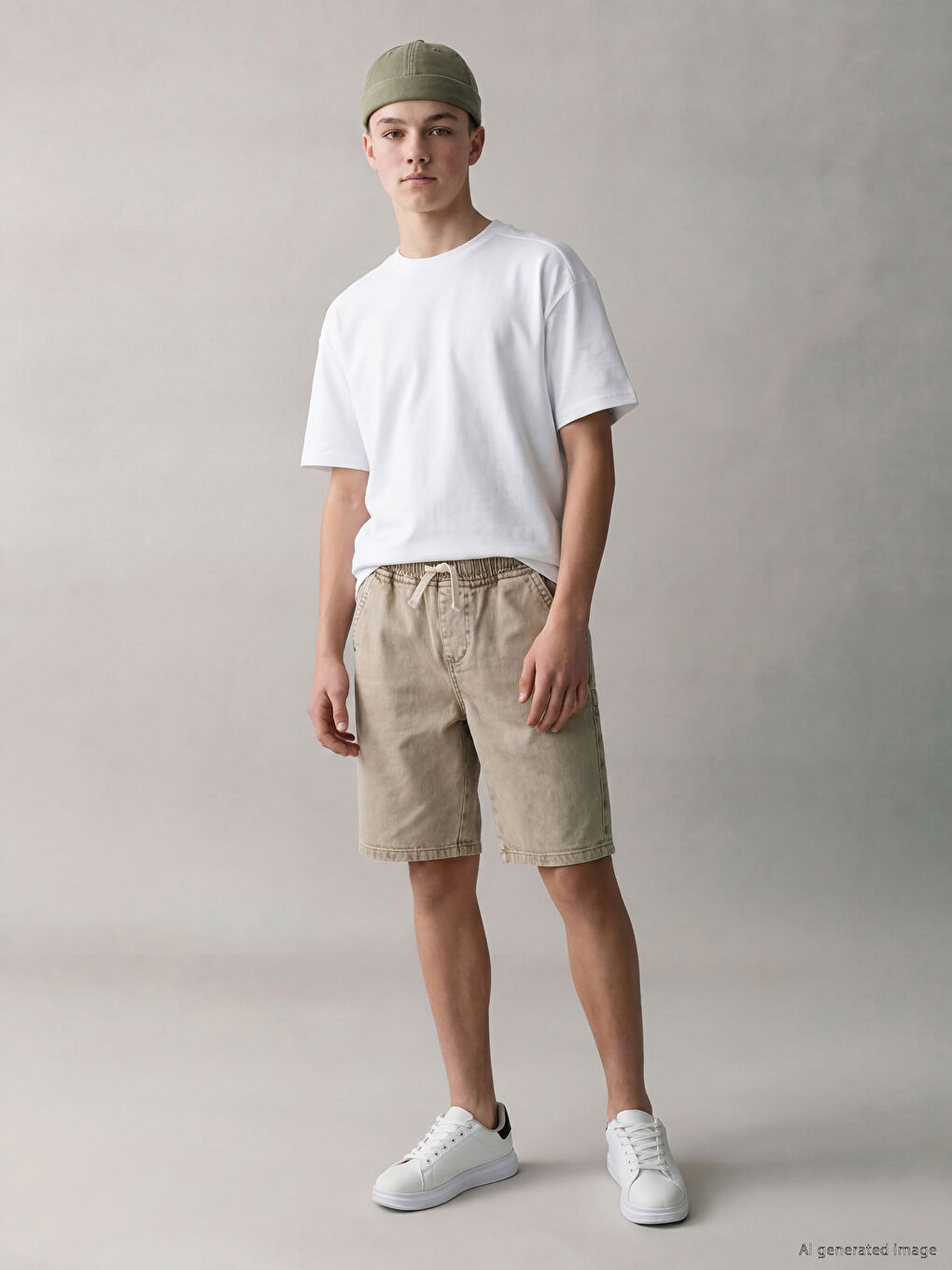 Elastic Waist Boys' Jean Shorts