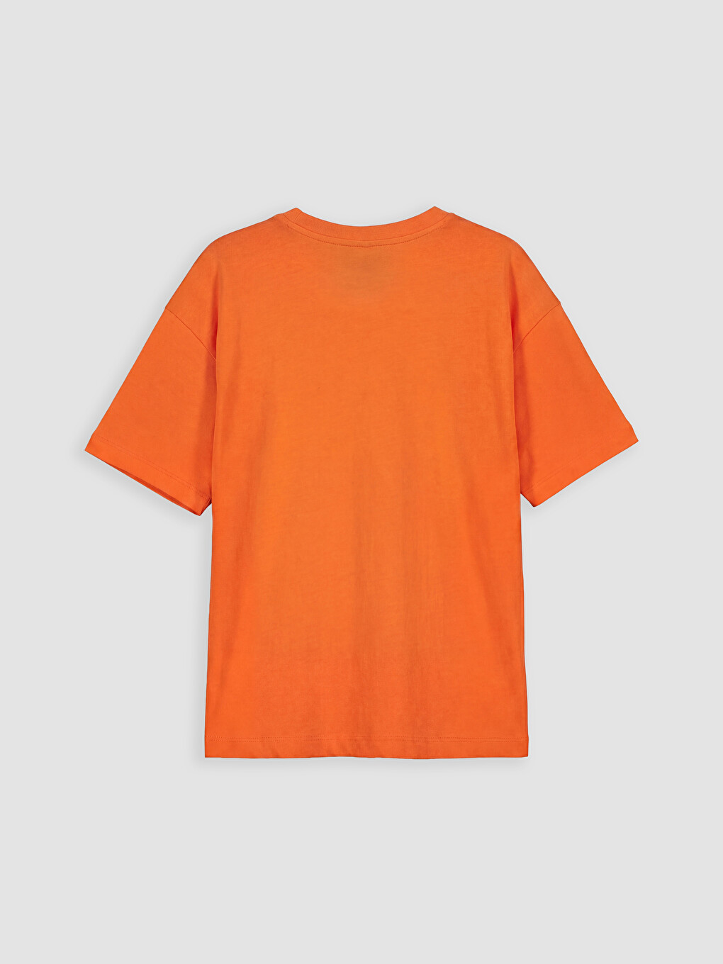 Crew Neck Printed Girls' T-Shirt-1