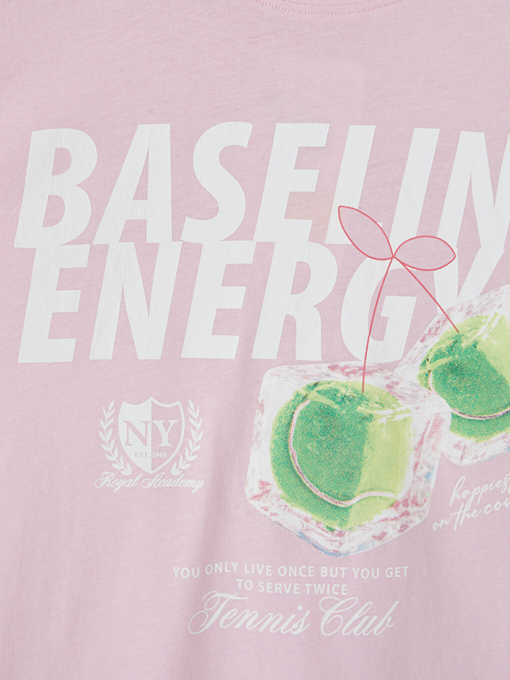 Crew Neck Printed Girls' T-Shirt-2