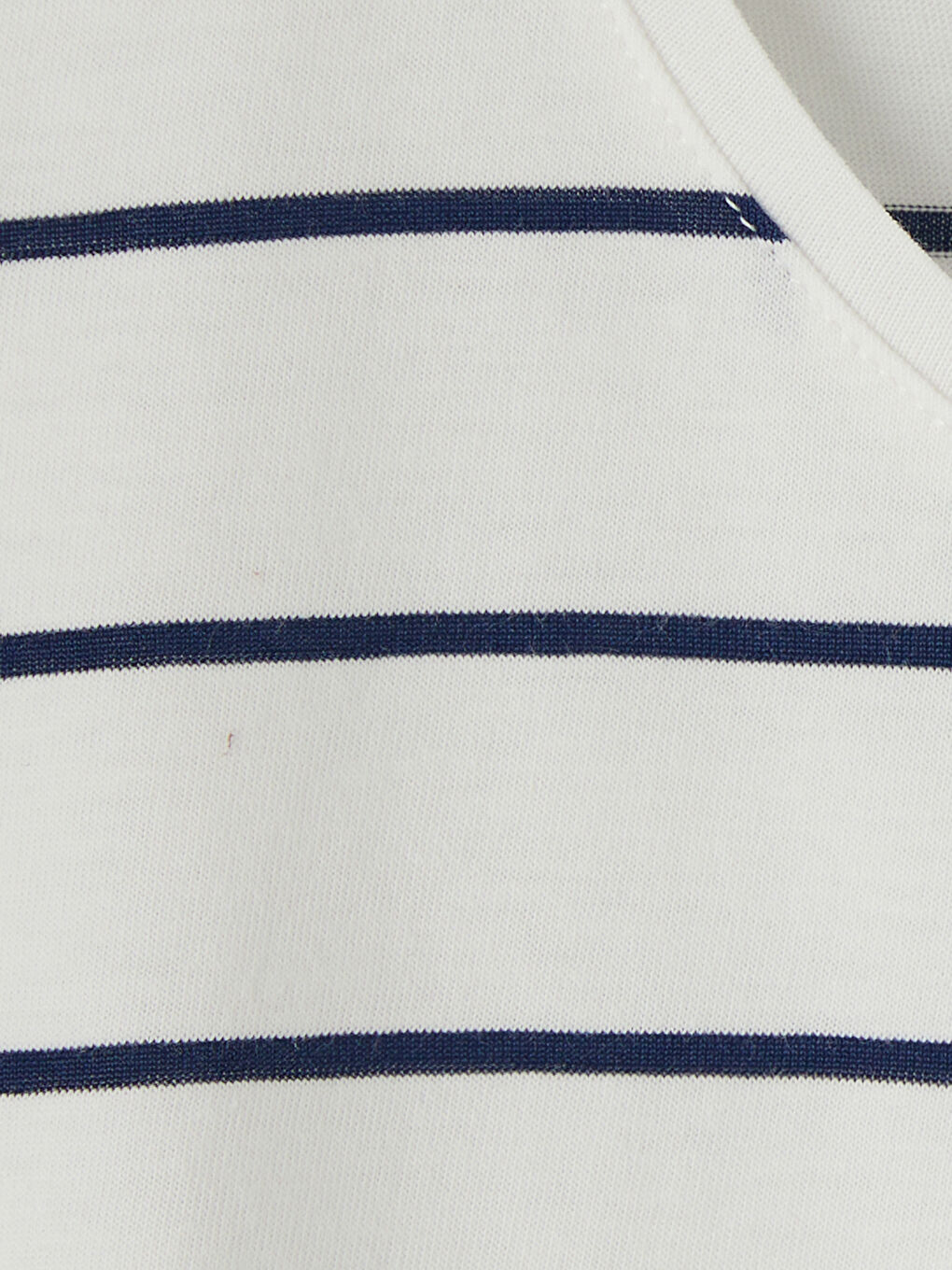 Lacivert U Yaka Çizgili Kadın Atlet-2