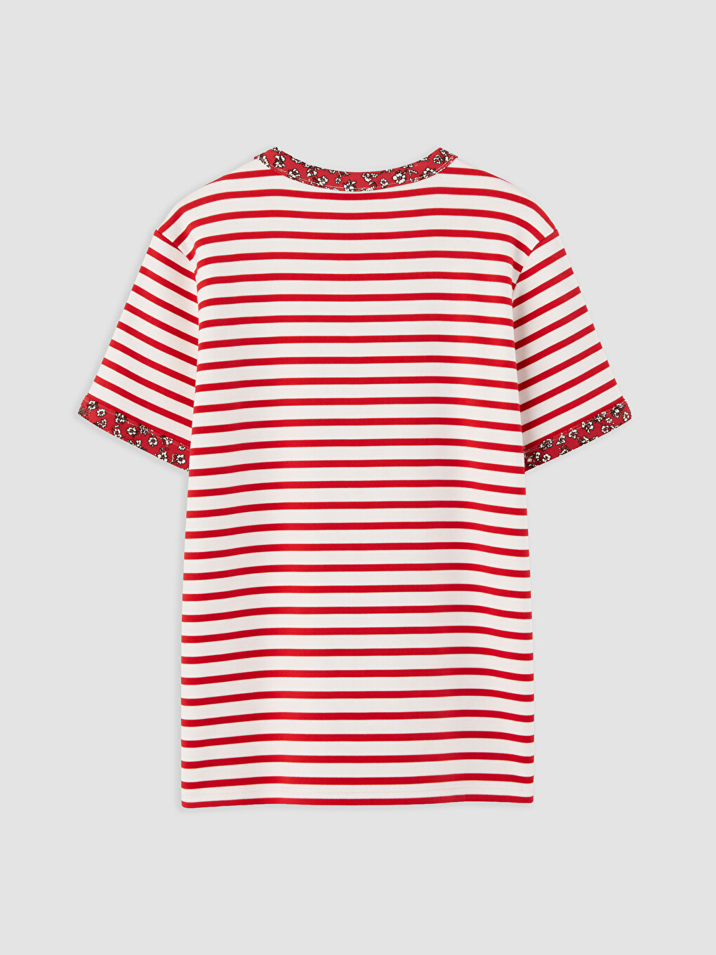 Crew Neck Striped Girls' T-Shirt-1