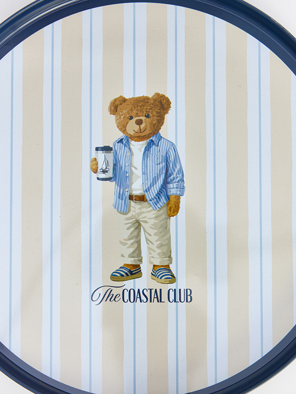 Karışık Ayı Teddy Baskılı Metal Tepsi-4