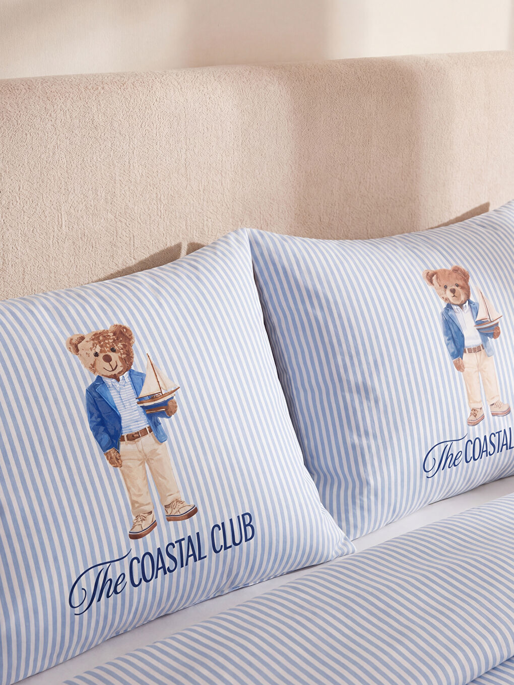 Karışık Ayı Teddy Baskılı Yastık Kılıfı 2'li 50x70 cm
