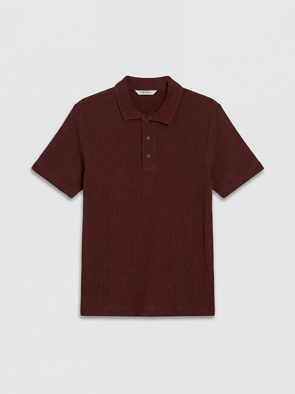 Bordo Polo Yaka Erkek Tişört
