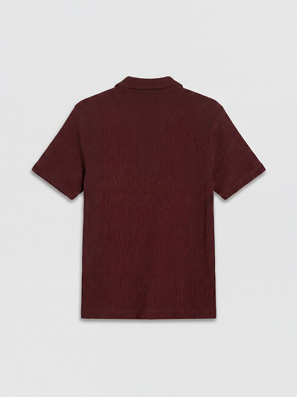 Bordo Polo Yaka Erkek Tişört-1
