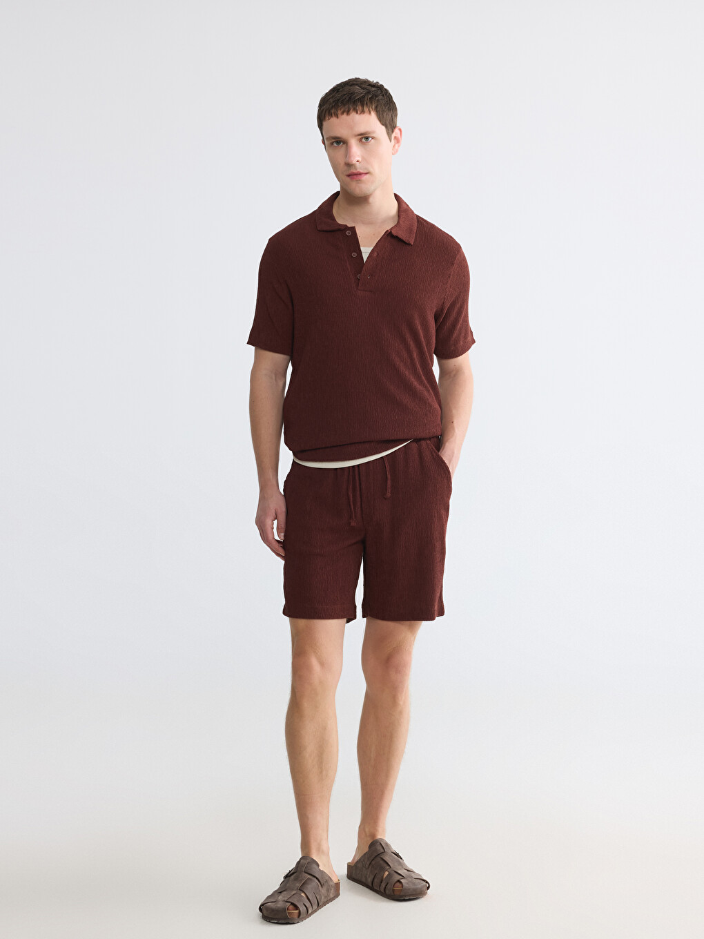 Polo Collar Men's T-Shirt-1
