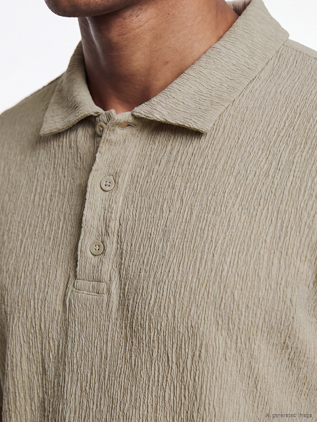 Polo Collar Men's T-Shirt-2