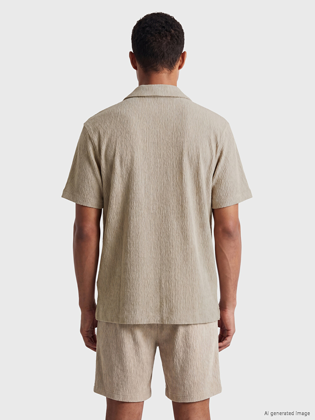 Polo Collar Men's T-Shirt-3