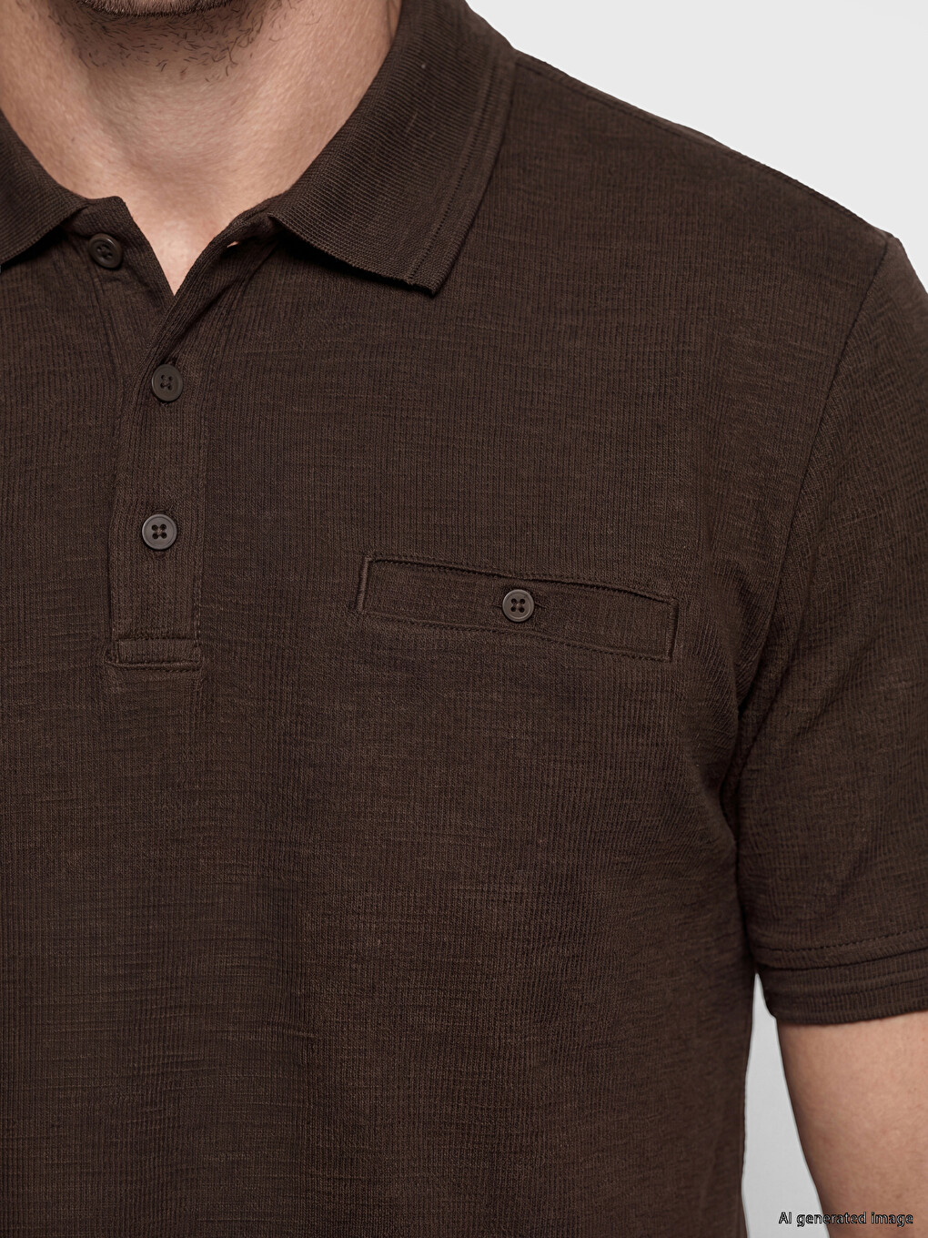 Polo Collar Jersey Men's T-shirt-2