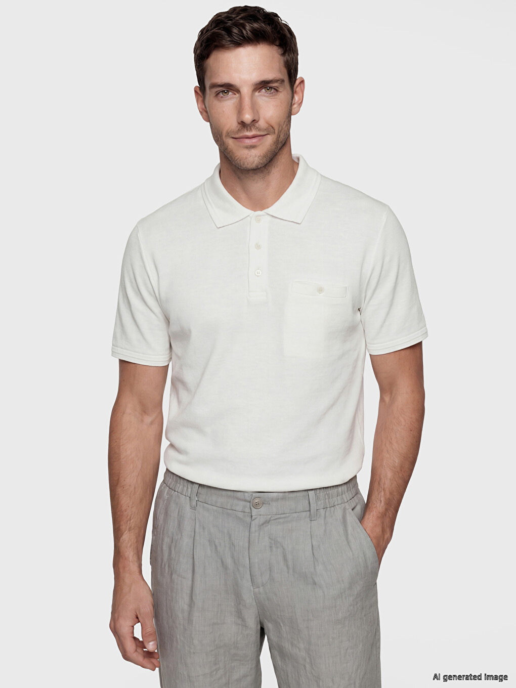 Polo Collar Jersey Men's T-shirt