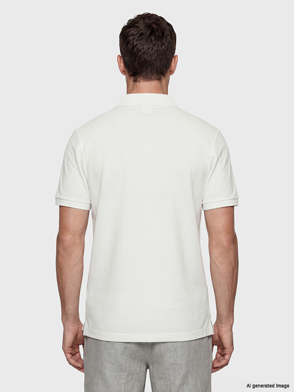 Polo Collar Jersey Men's T-shirt-3