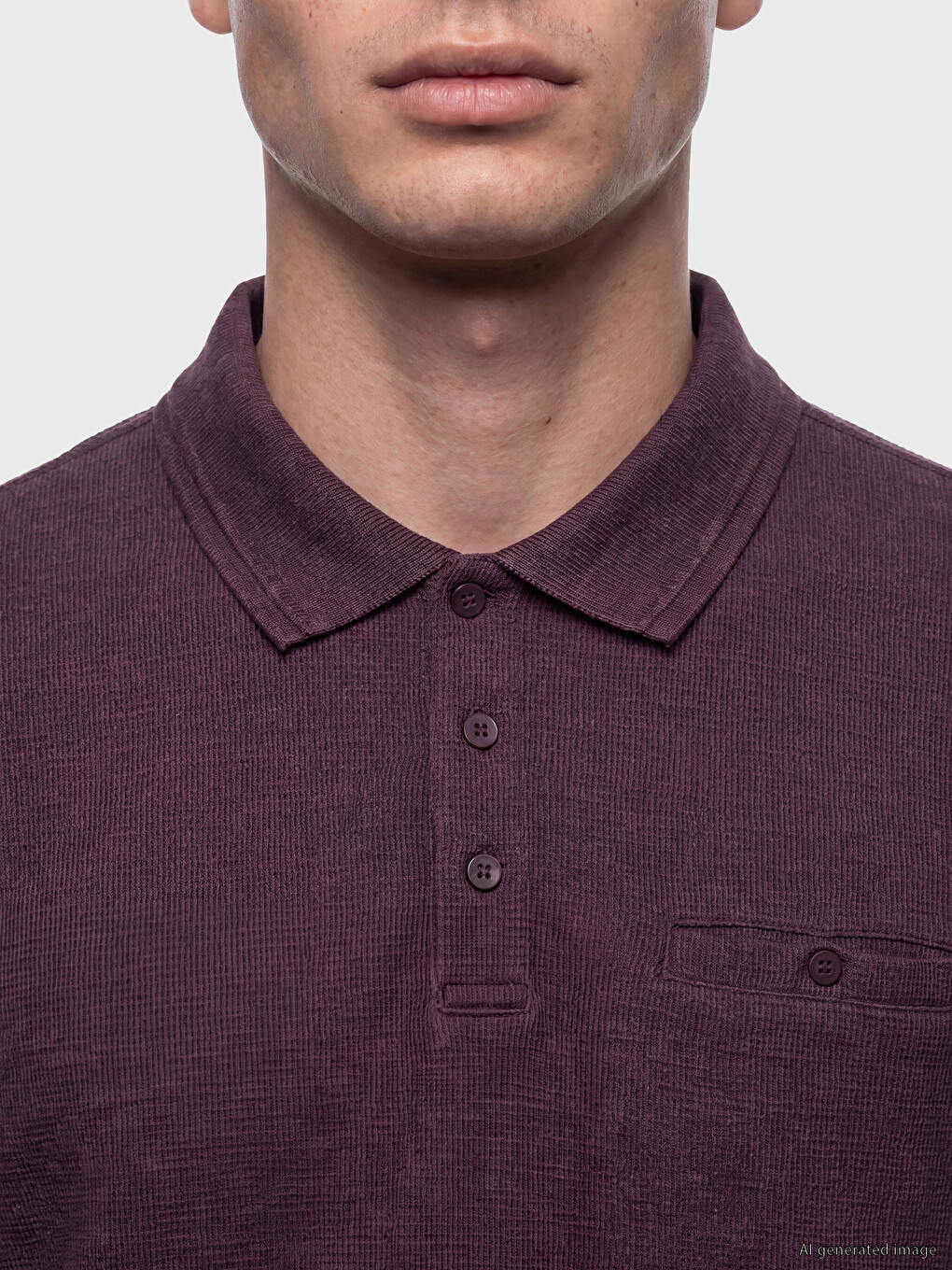 Polo Collar Jersey Men's T-shirt-2
