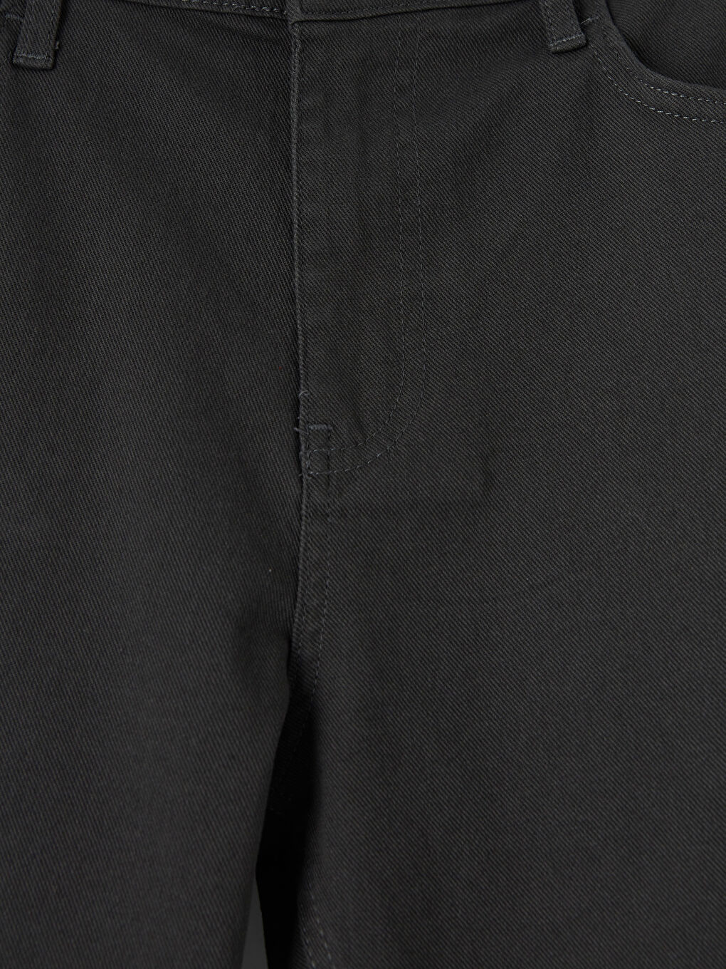 Antrasit Rahat Kalıp Gabardin Erkek Chino Pantolon-2