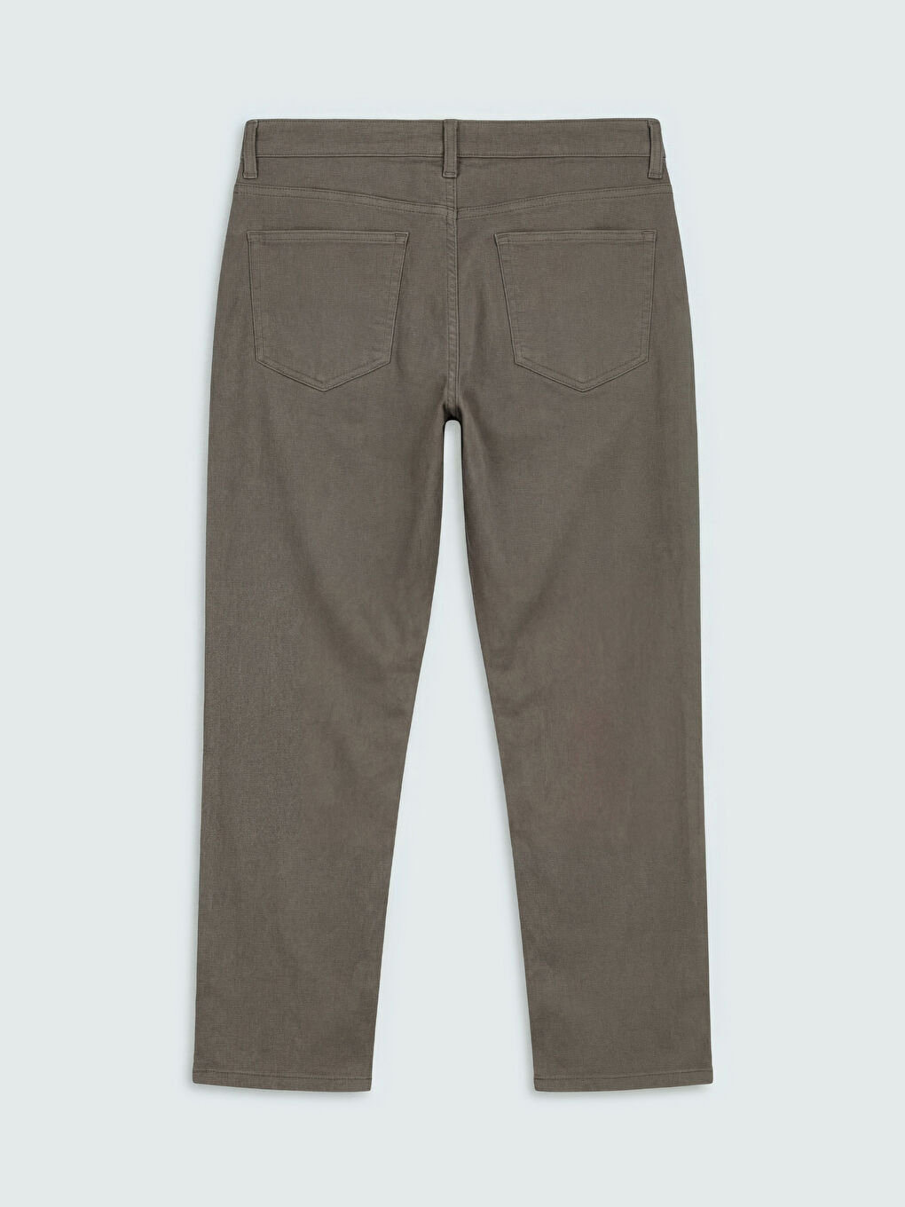 Haki Rahat Kalıp Gabardin Erkek Chino Pantolon-1