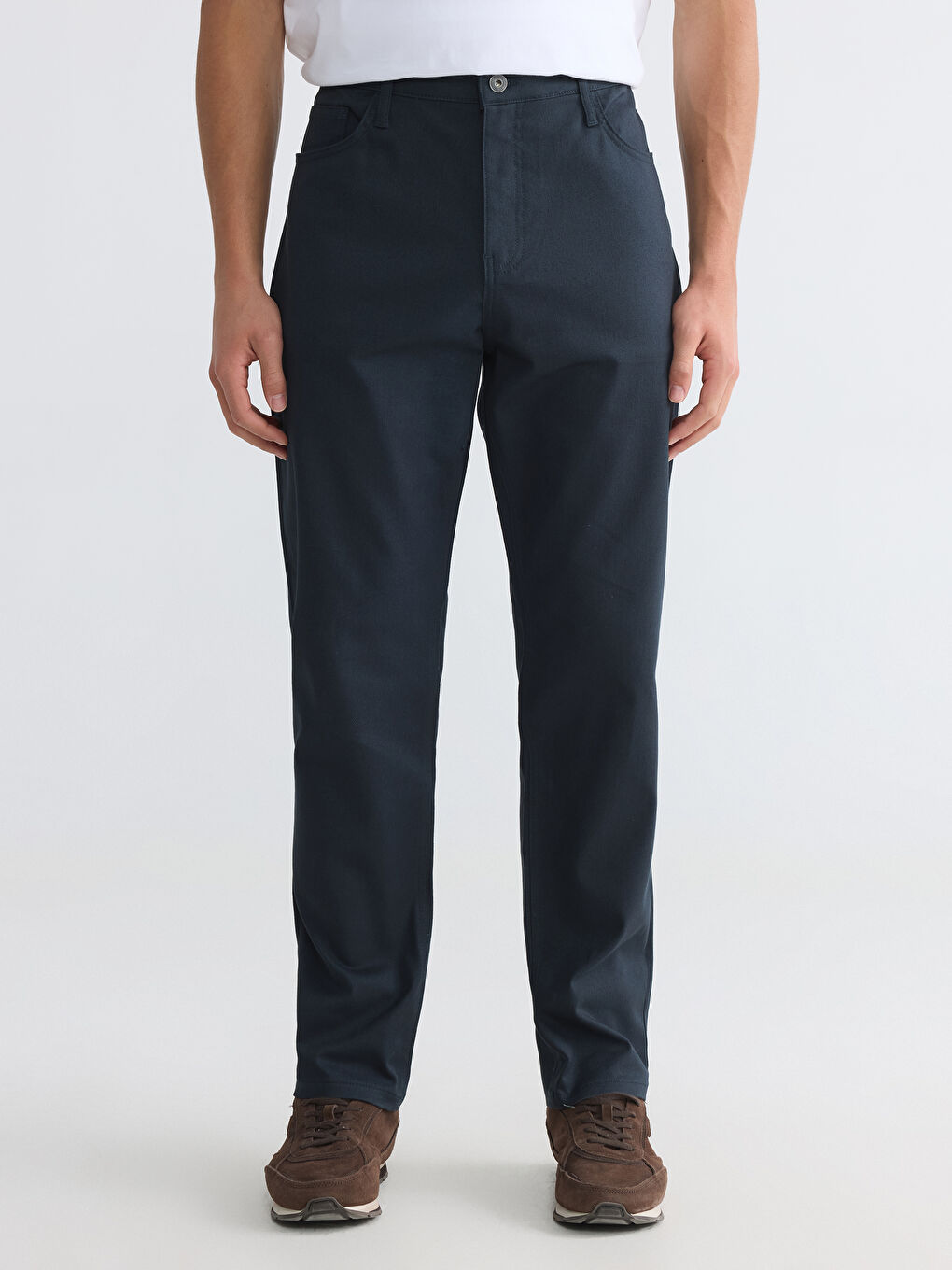 Мужские брюки чино из габардина комфортной посадки-1