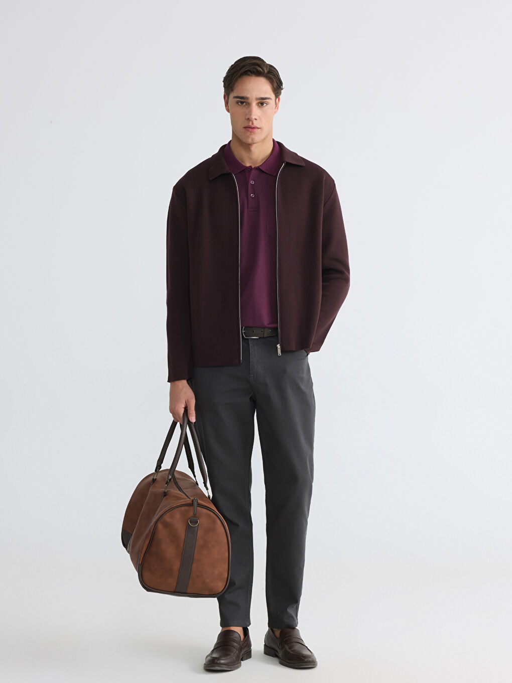 Мужские брюки чино из габардина комфортной посадки