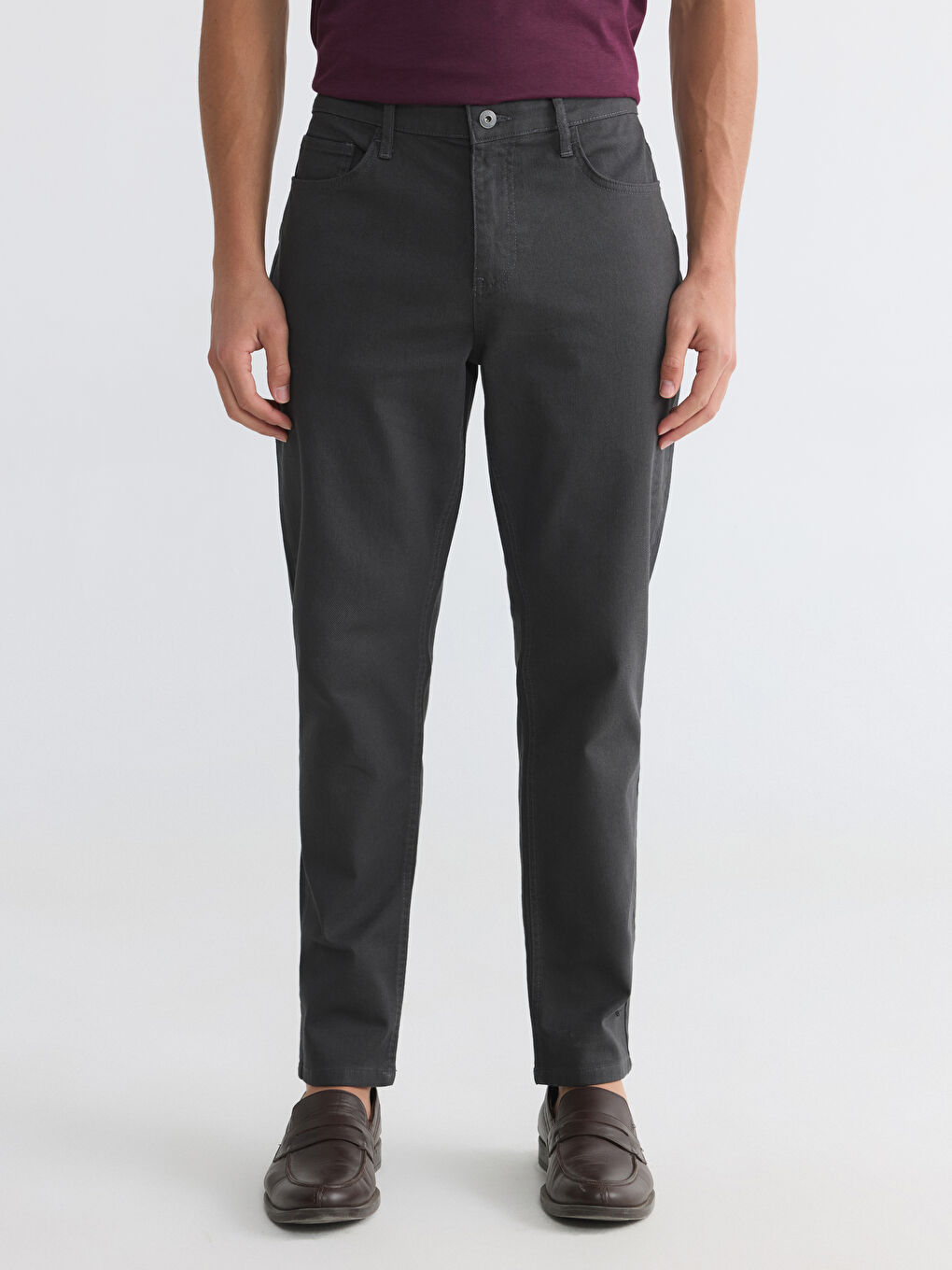 Мужские брюки чино из габардина комфортной посадки-1