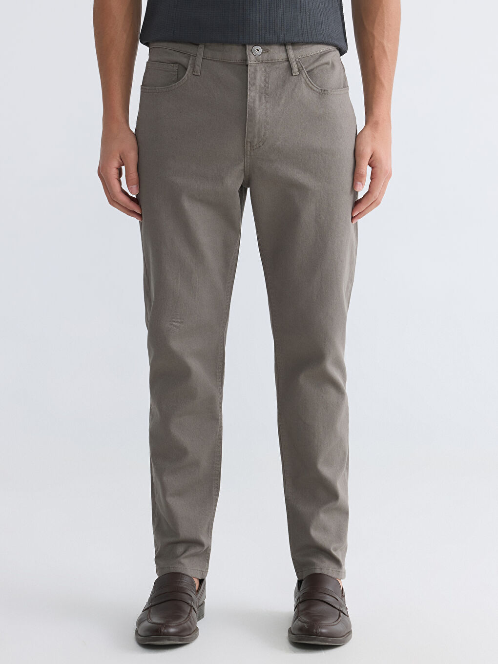 Мужские брюки чино из габардина комфортной посадки-1