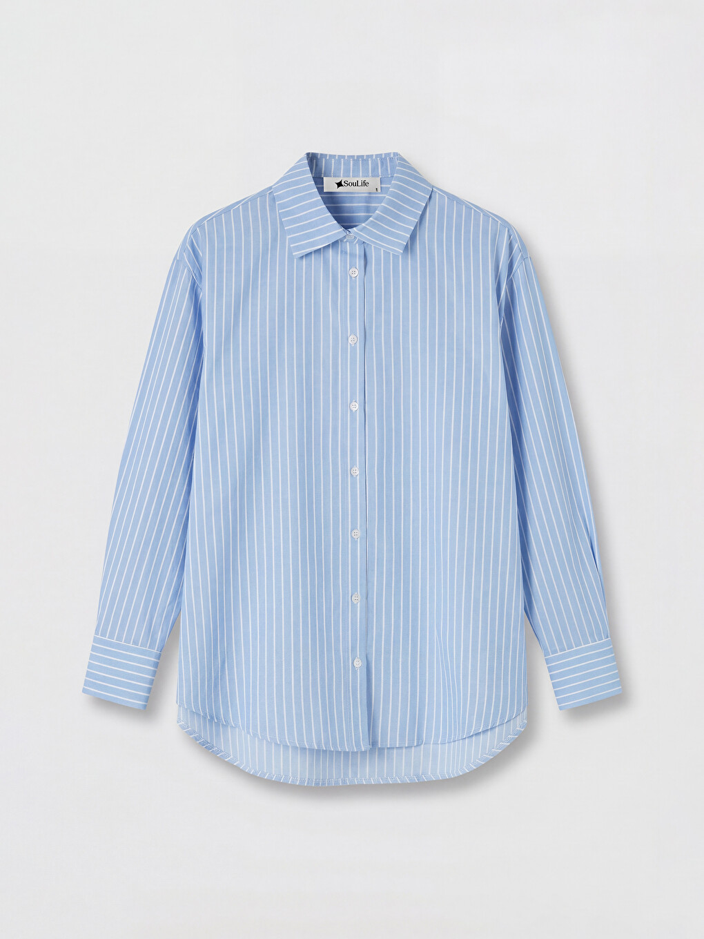 Striped Lace Detailed Women's Shirt-5