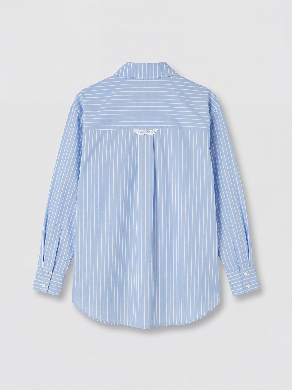 Striped Lace Detailed Women's Shirt-7