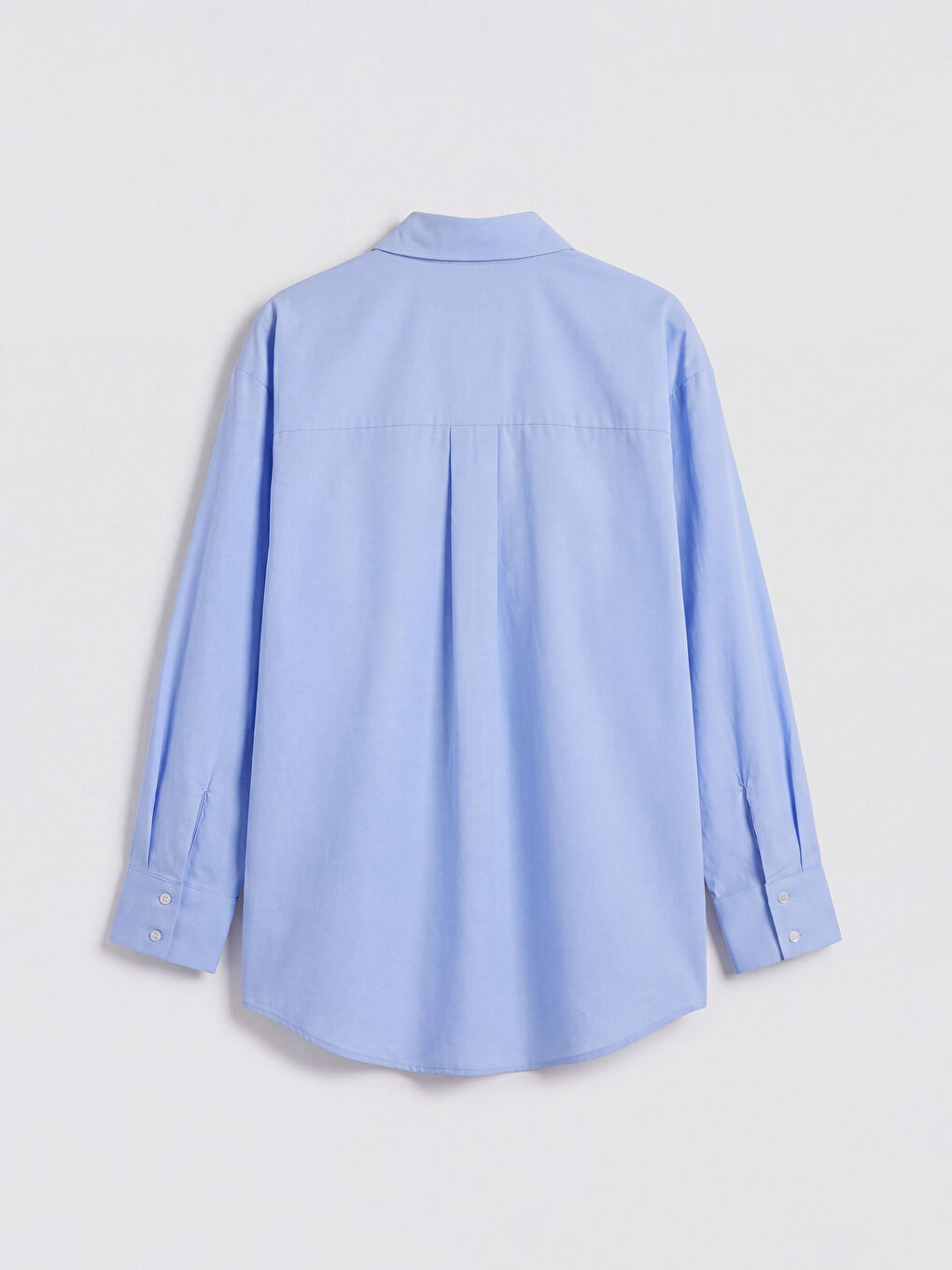 Mavi Cepli Kadın Gömlek-1