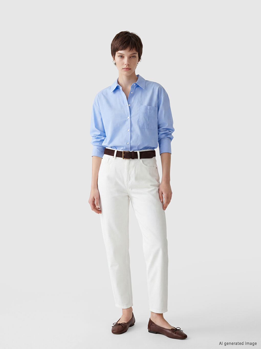 Pocketed Women's Shirt-1